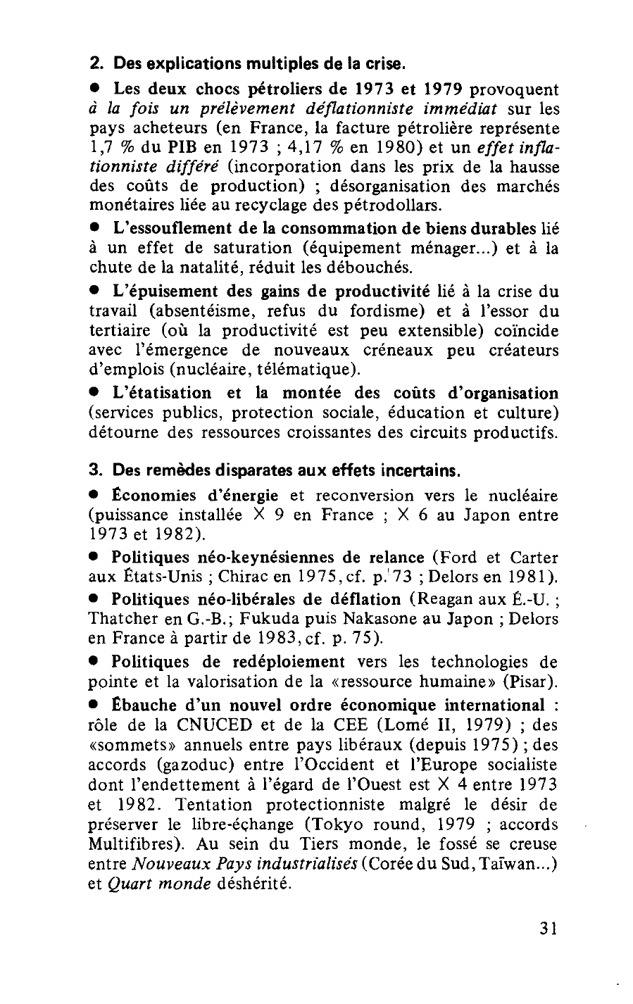 Prévisualisation du document L'ÉCONOMIE MONDIALE DEPUIS 1973 : Stagflation, redéploiement et nouvel ordre économique international
