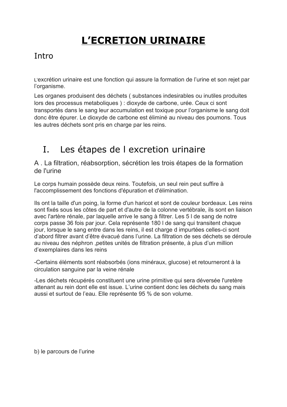 Prévisualisation du document L’ECRETION URINAIRE