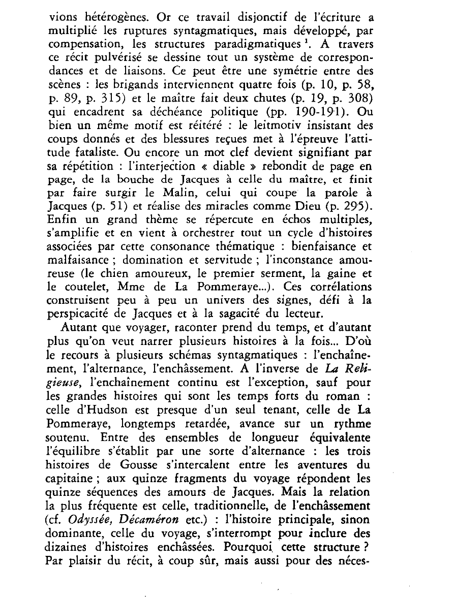 Prévisualisation du document L'écriture rhapsodique et le temps dans le récit (Diderot)