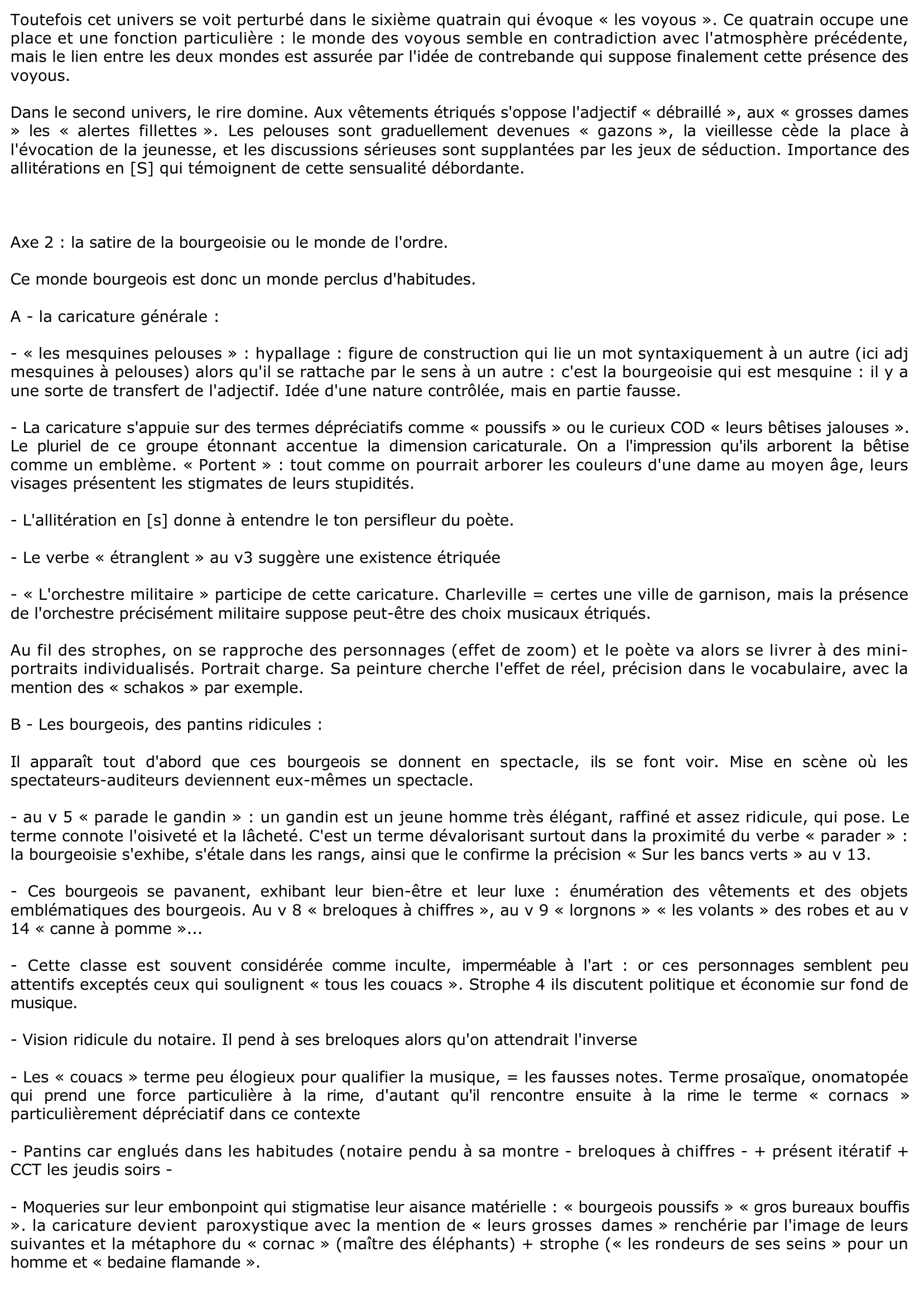Prévisualisation du document Lecture analytique « A la musique » d'Arthur Rimbaud