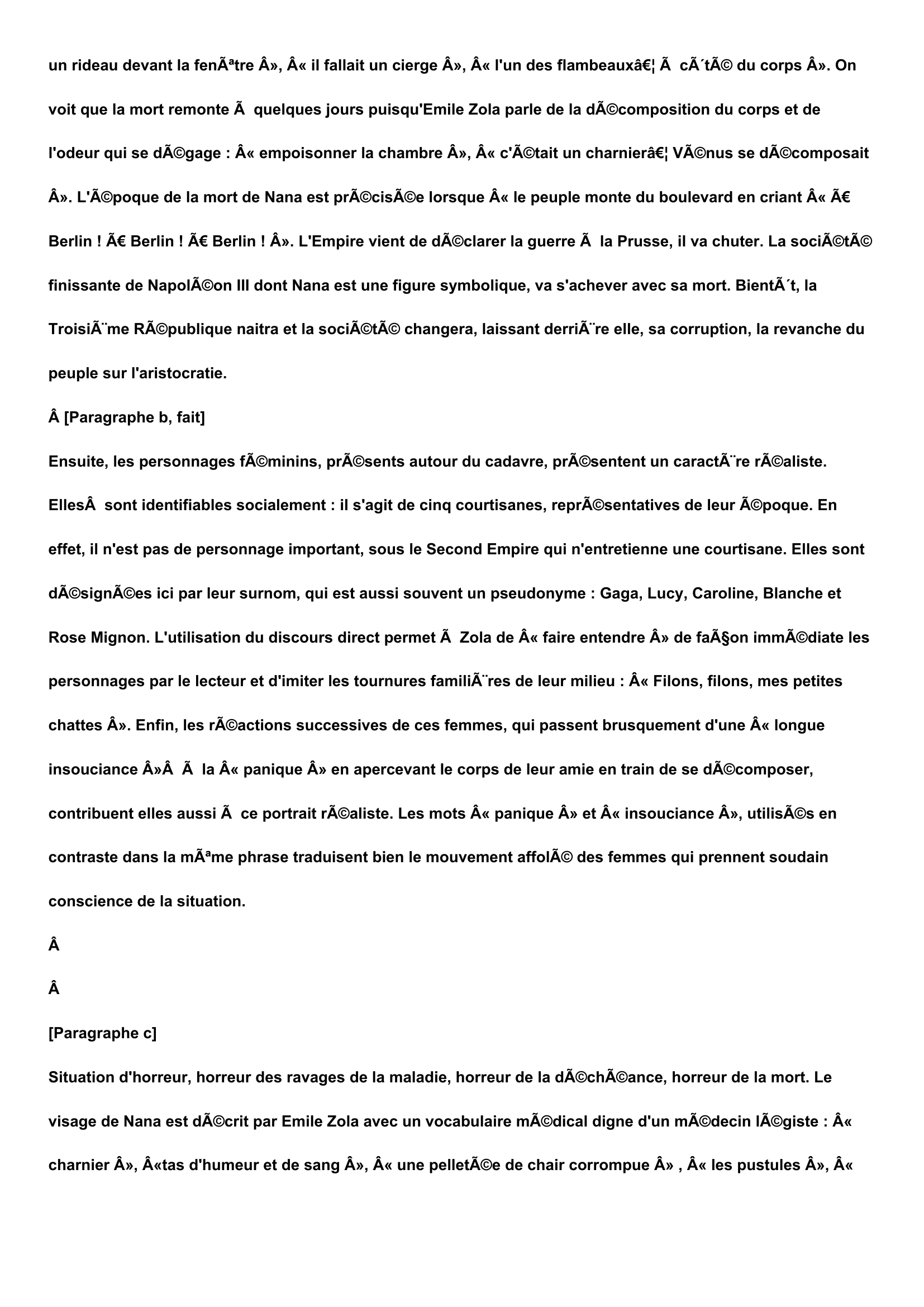 Prévisualisation du document Lecture analytique de Nana d'Emile Zola