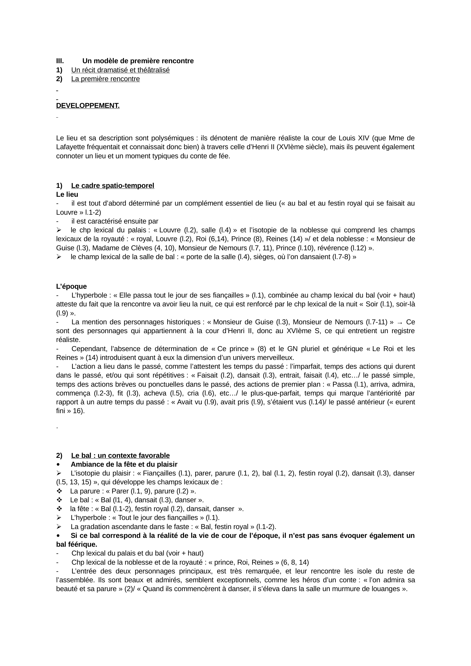 Prévisualisation du document Lecture analytique incipit Princesse de Clèves