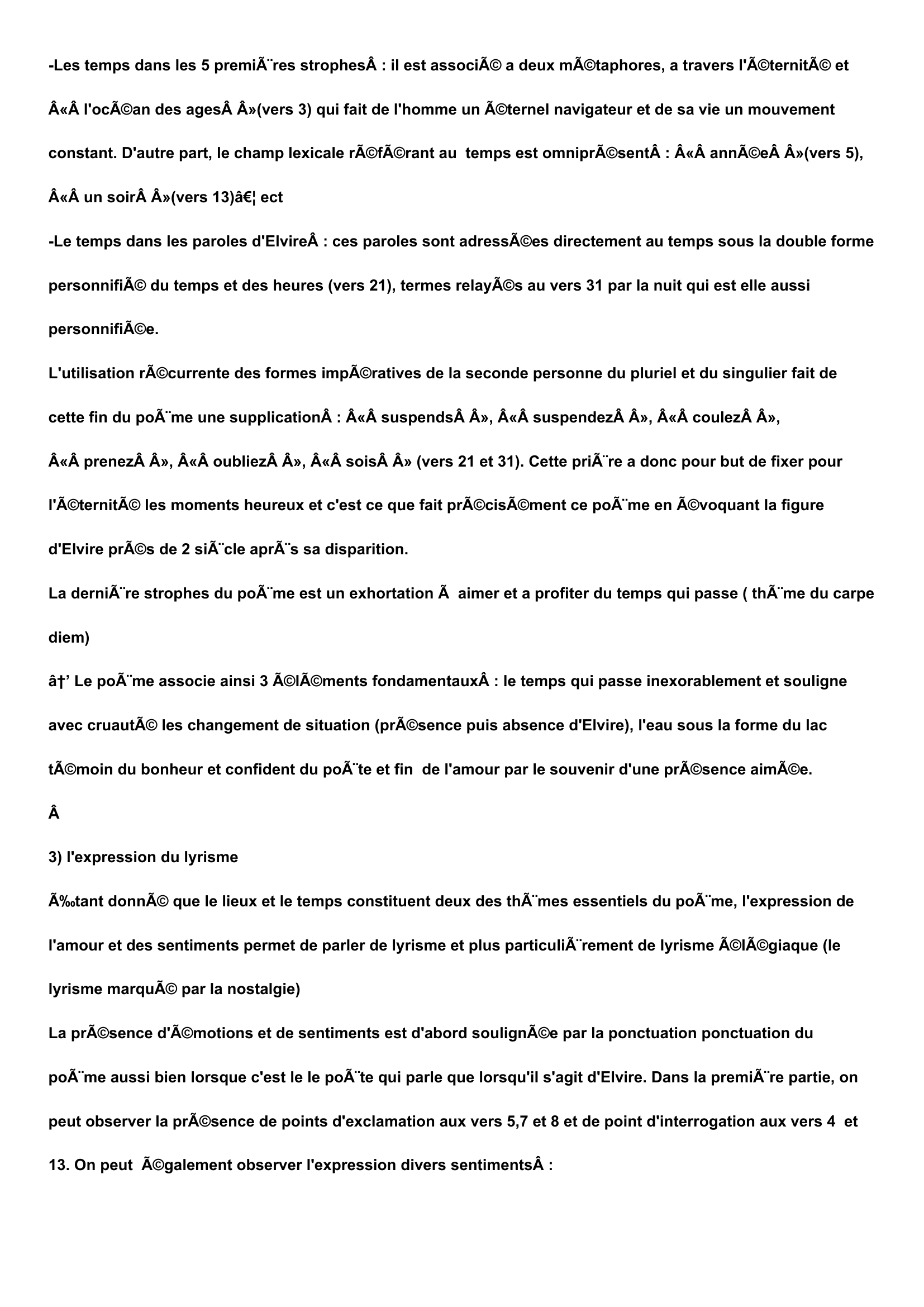 Prévisualisation du document lecture analytique Lamartine "le lac"