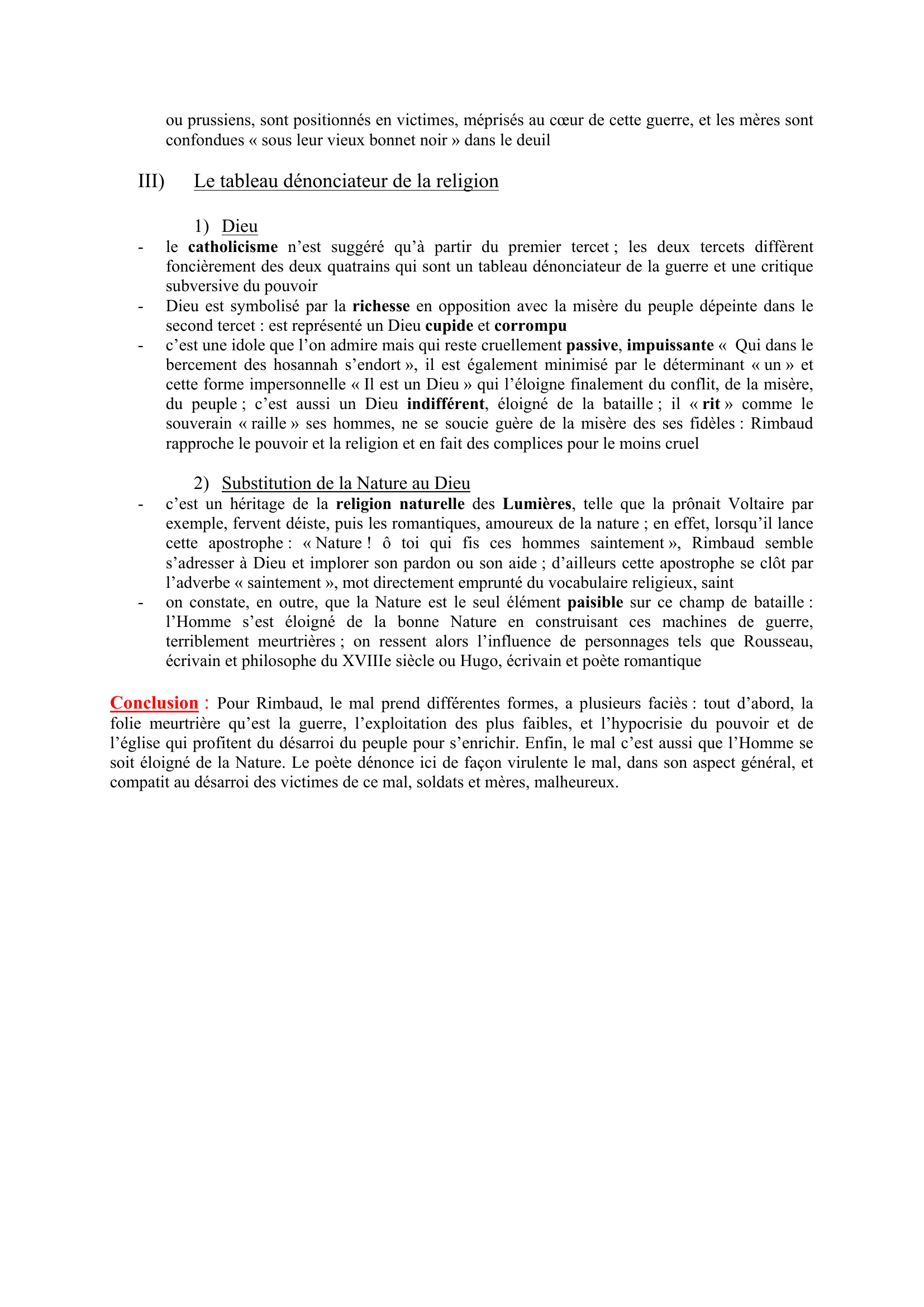 Prévisualisation du document Lecture analytique : Le Mal de Rimbaud