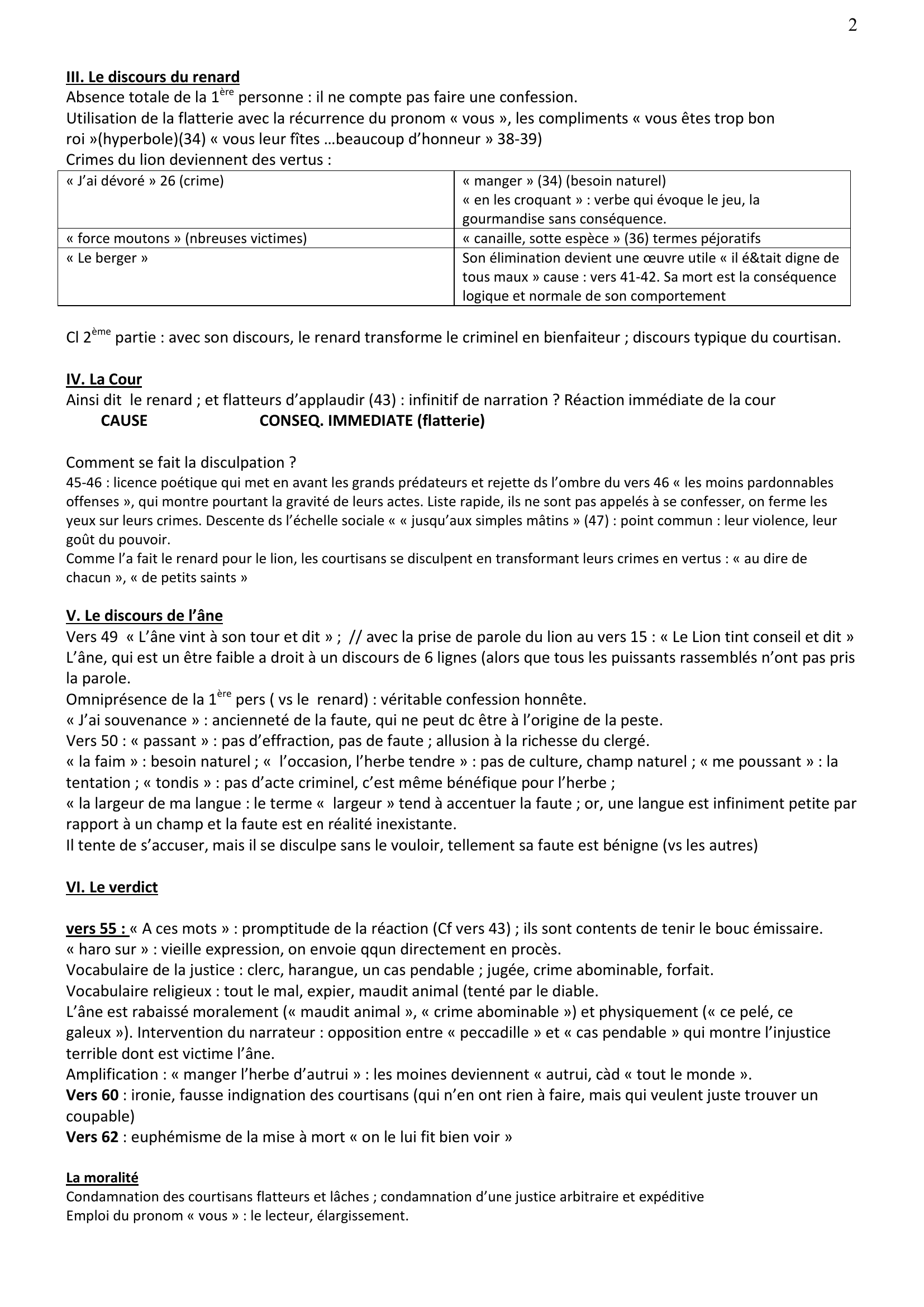 Prévisualisation du document LECTURE ANALYTIQUE : « Les Animaux malades de la peste », Fables, VII, 1