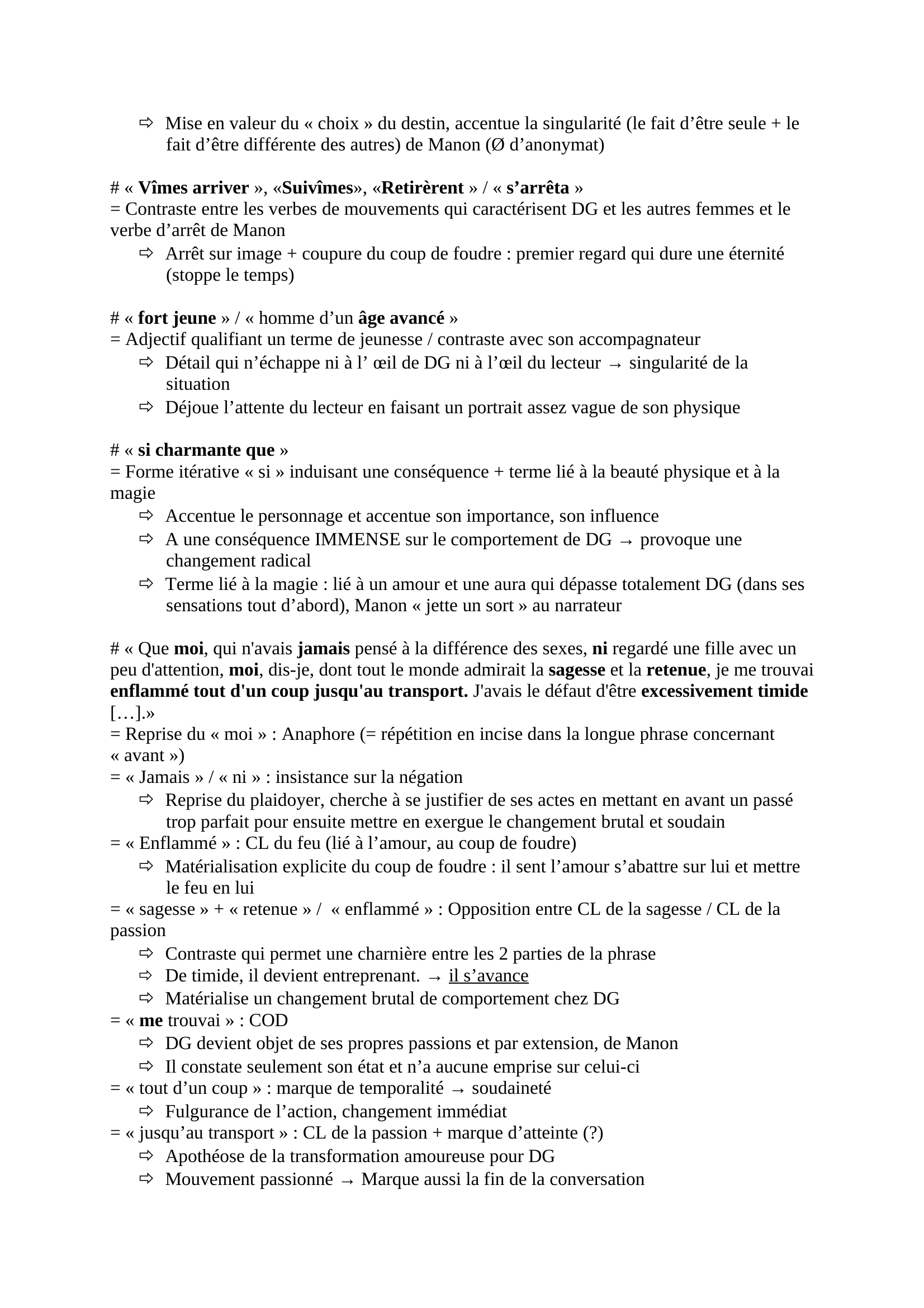 Prévisualisation du document Lecture analytique Manon Lescaut