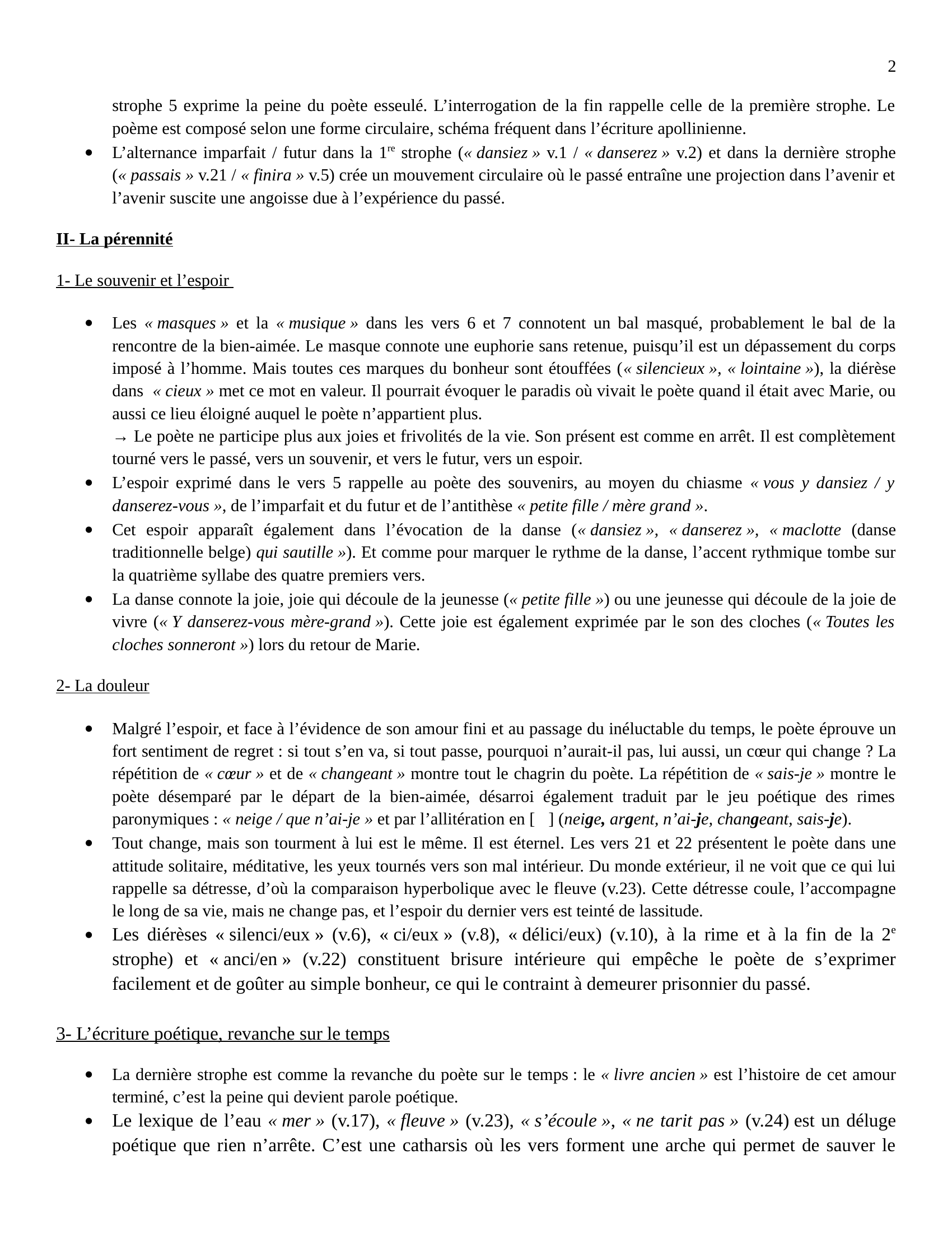 Prévisualisation du document Lecture Analytique Marie d'appolinaire