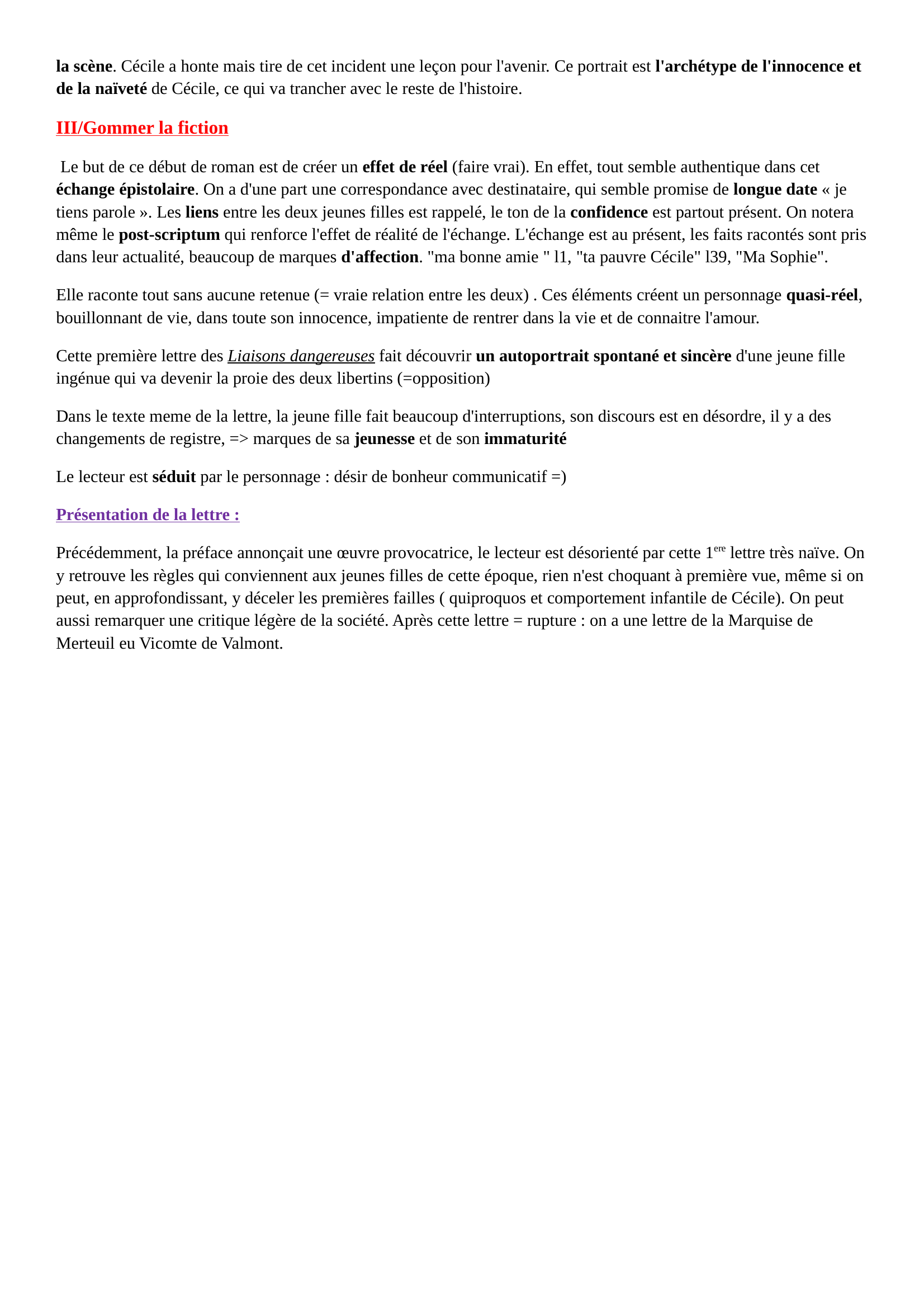 Prévisualisation du document Lecture analytyque choderlos de laclos les liaisons dagereuses
