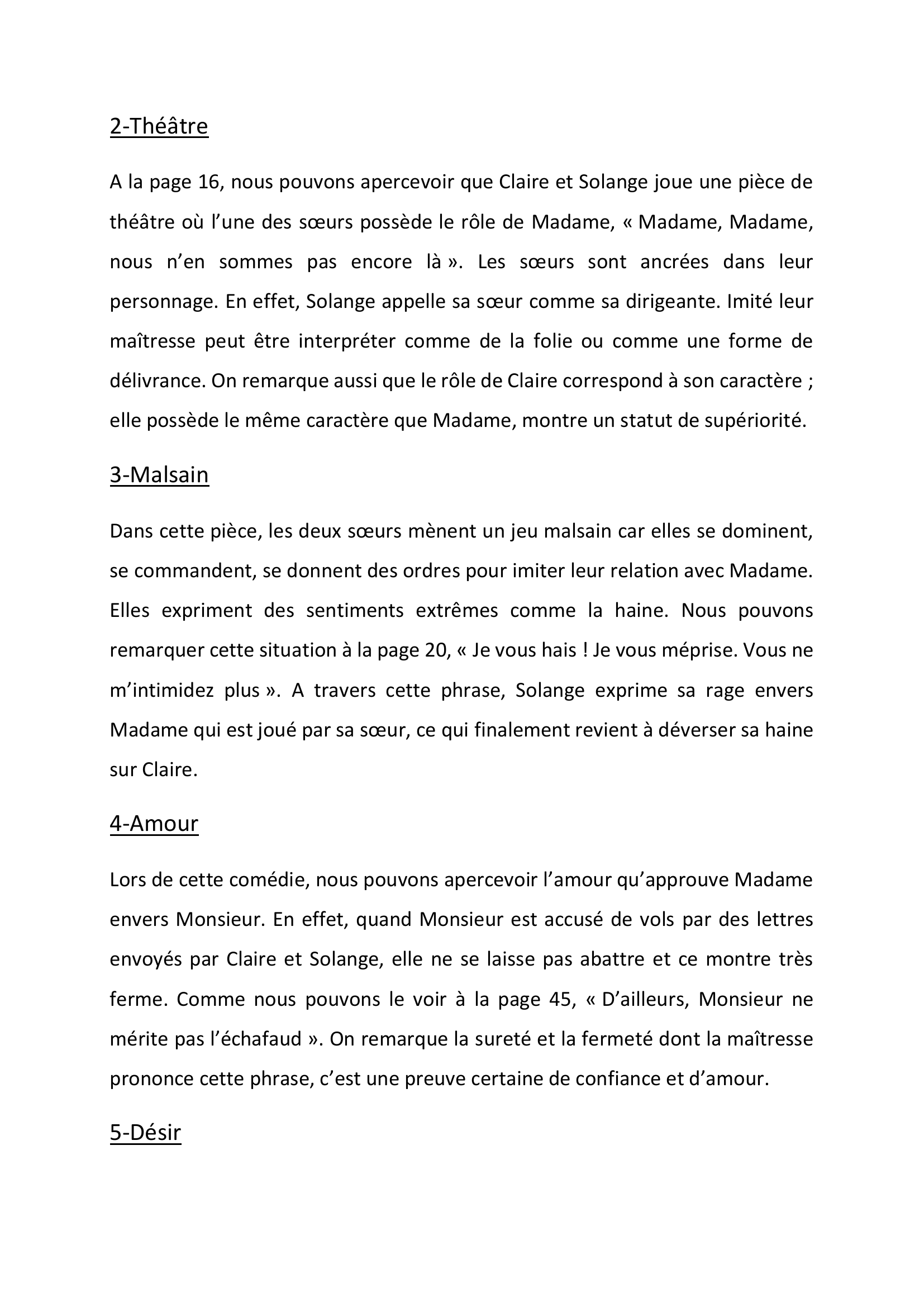 Prévisualisation du document Lecture Cursive de Les Bonnes de Jean Genet