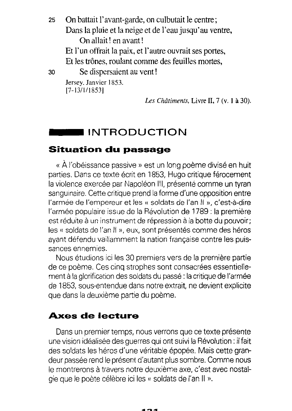 Prévisualisation du document Lecture méthodique : À L'OBÉISSANCE PASSIVE - Les Châtiments, Livre II, 7 (y. 1 à 30).