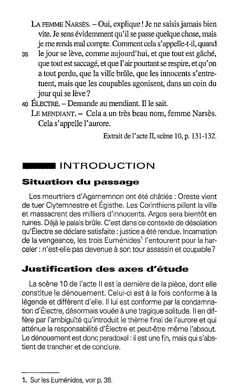 Prévisualisation du document Lecture méthodique de l’acte II, scène 10 d'Electre de Jean Giraudoux