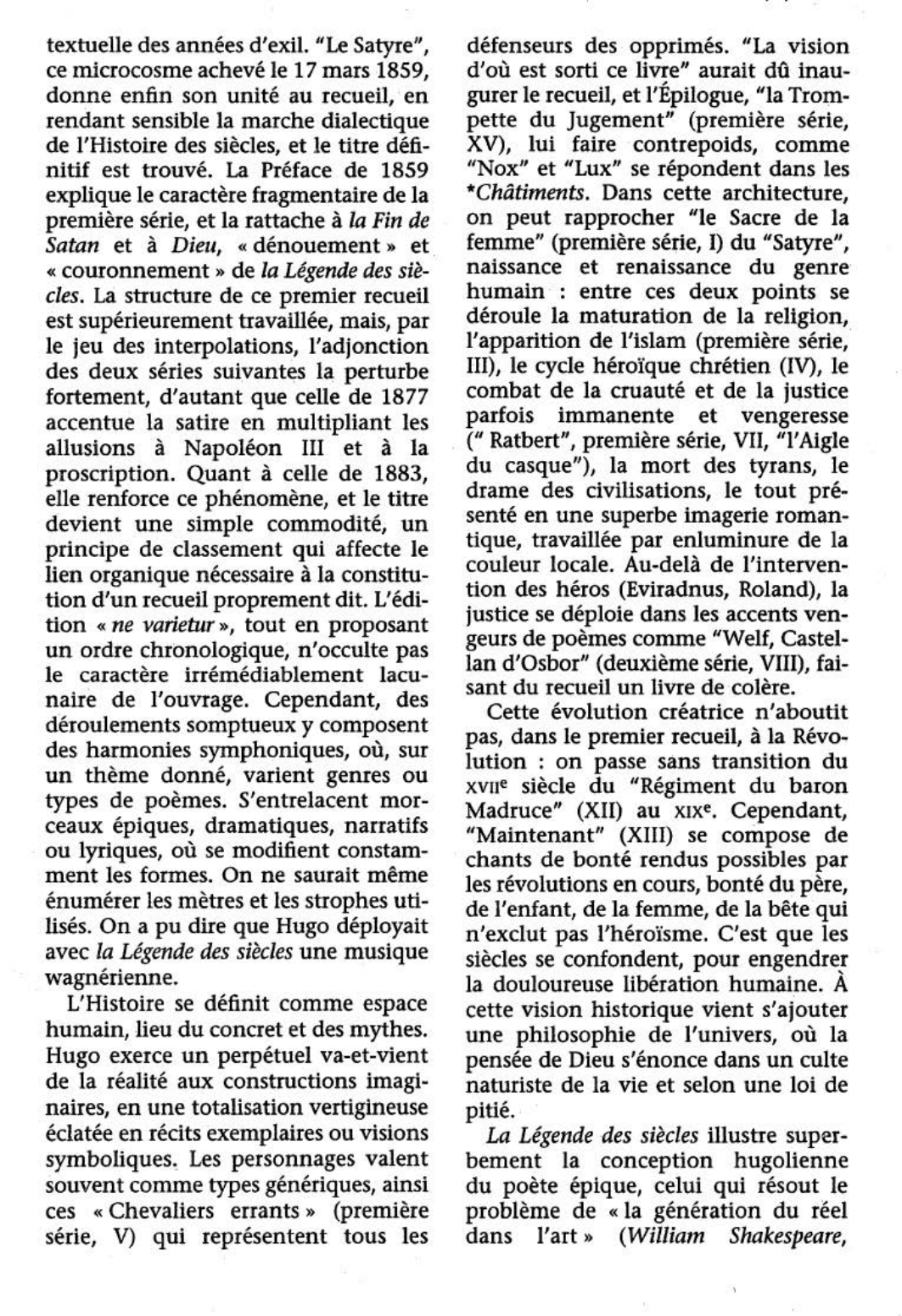 Prévisualisation du document Légende des siècles (la) de Victor Hugo (analyse détaillée)