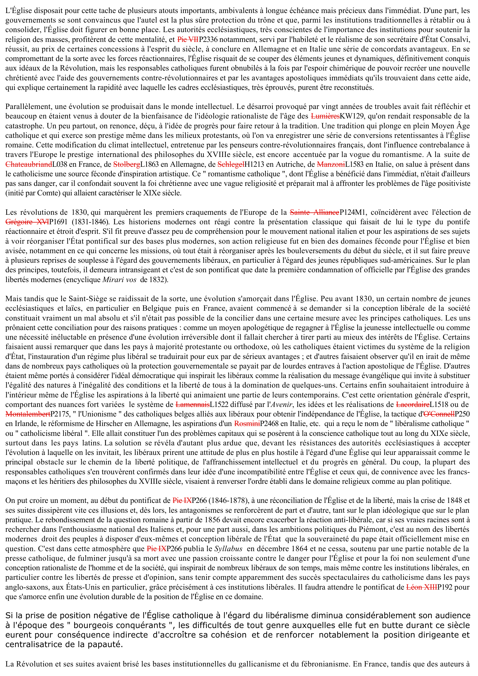 Prévisualisation du document L'Église catholique de 1789 à 1914 (Histoire)