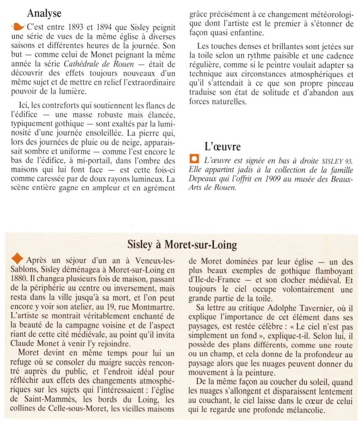 Prévisualisation du document L'église de Moret-sur-Loing au soleil de Sisley