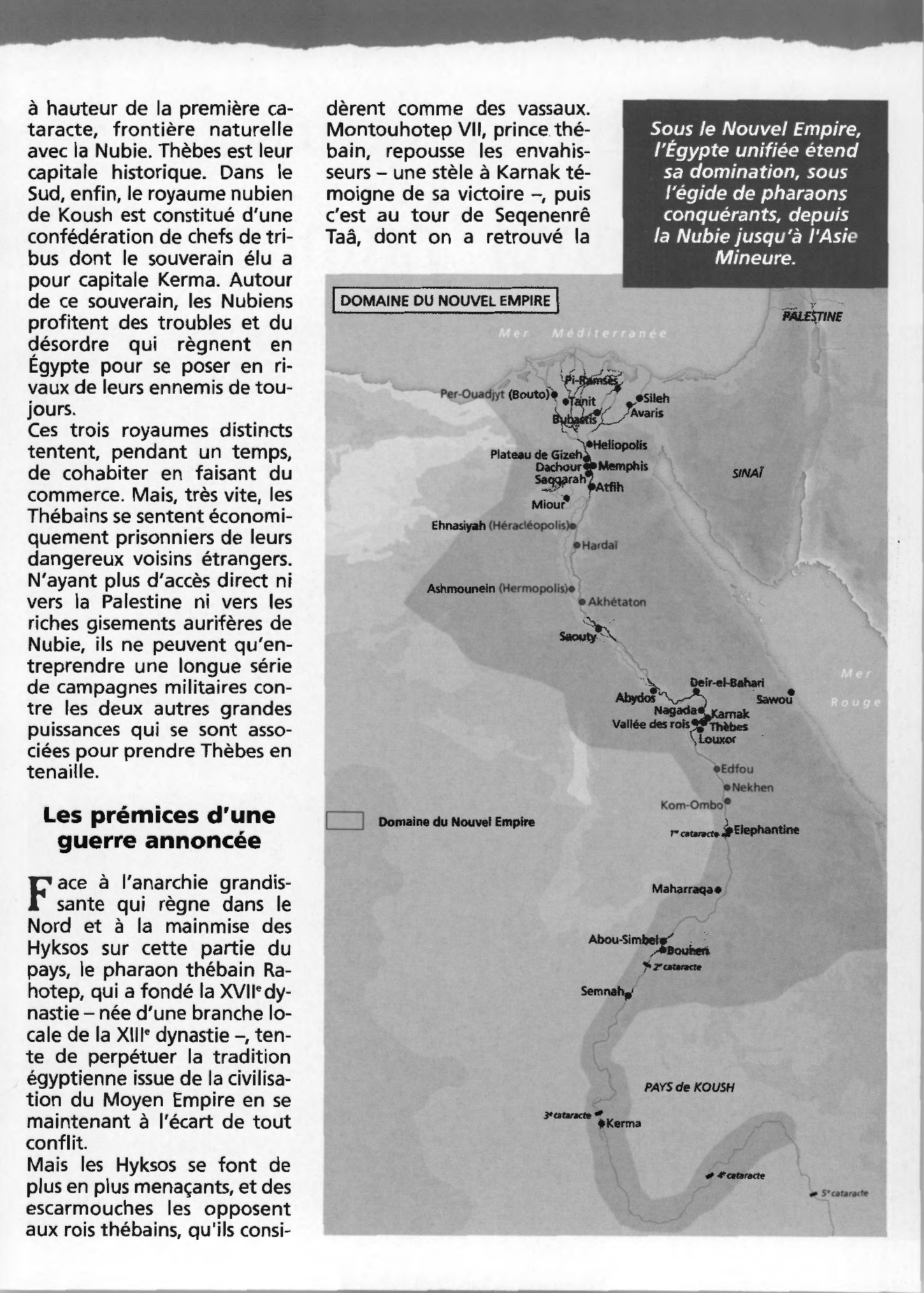 Prévisualisation du document L'Egypte en cartes le Nouvel Empire