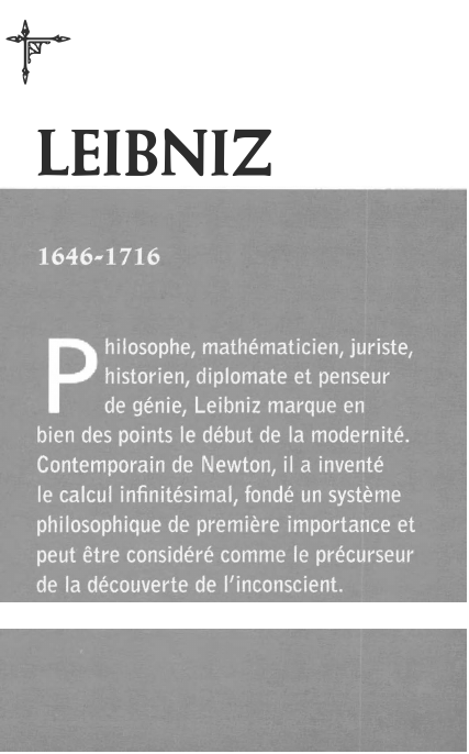 Prévisualisation du document LEIBNIZ
