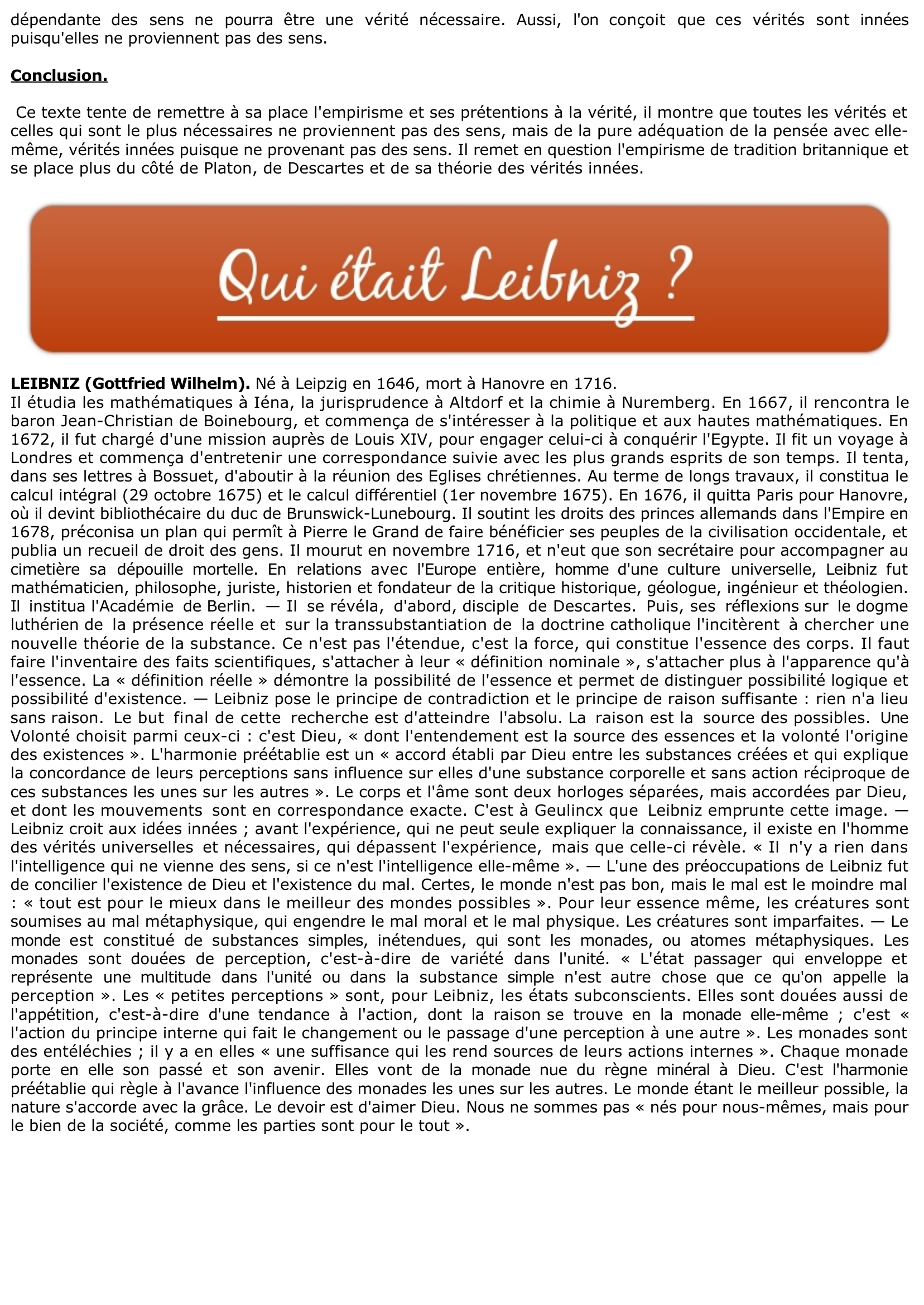 Prévisualisation du document Leibniz et les sens