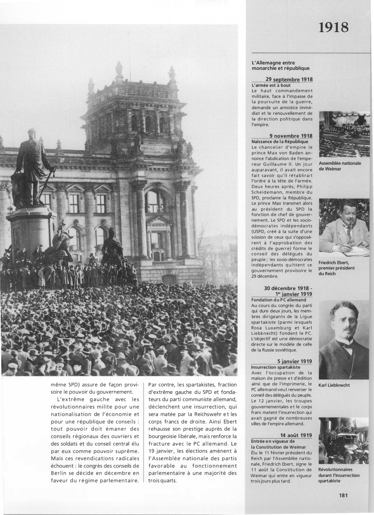 Prévisualisation du document L’Empire allemand devient république