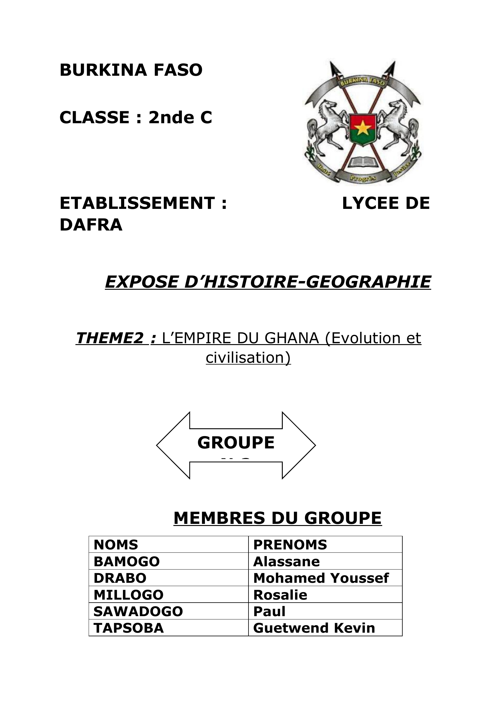 Prévisualisation du document L’EMPIRE DU GHANA (Evolution et civilisation)