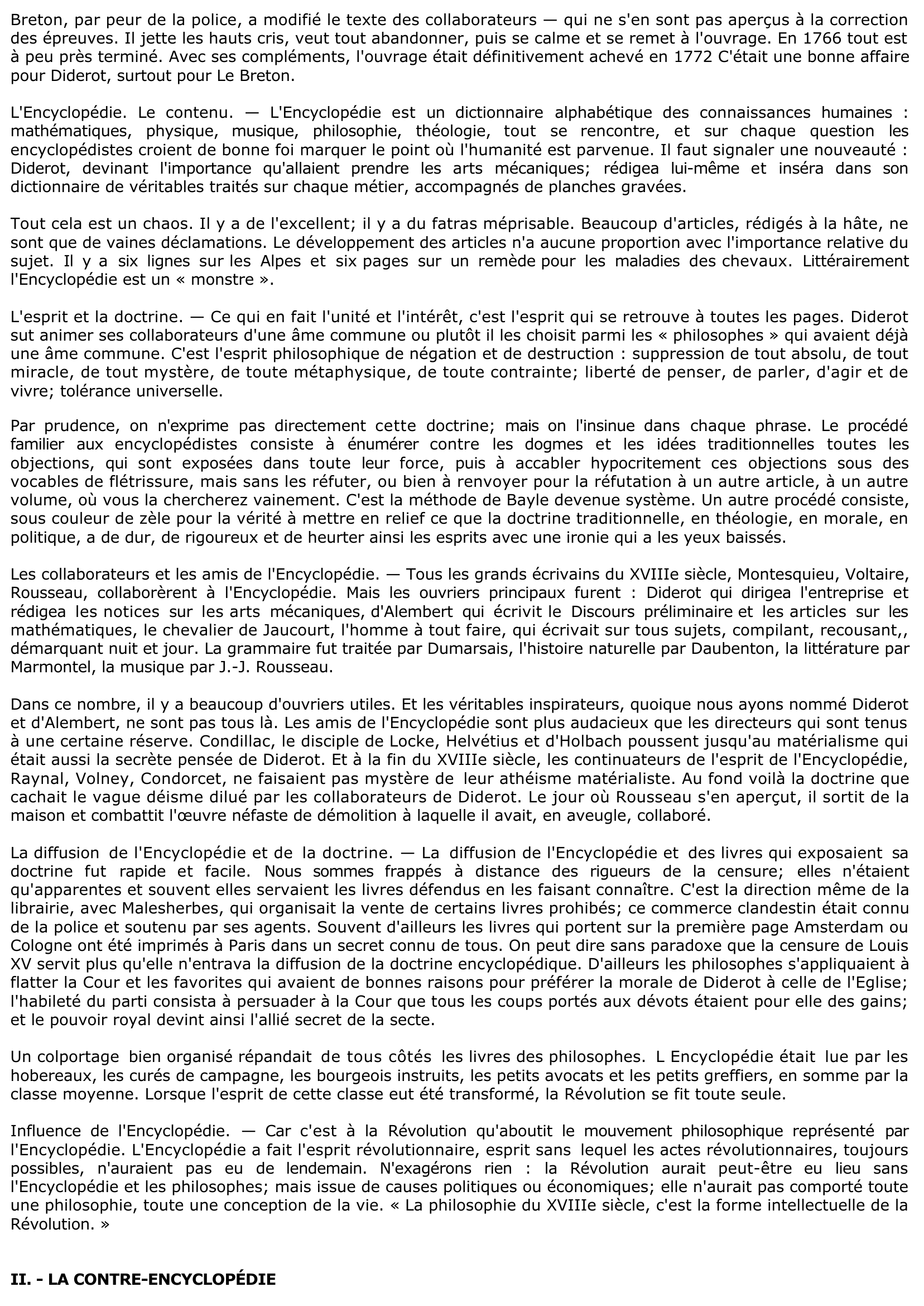 Prévisualisation du document L'ENCYCLOPÉDIE ET LA CONTRE-ENCYCLOPÉDIE