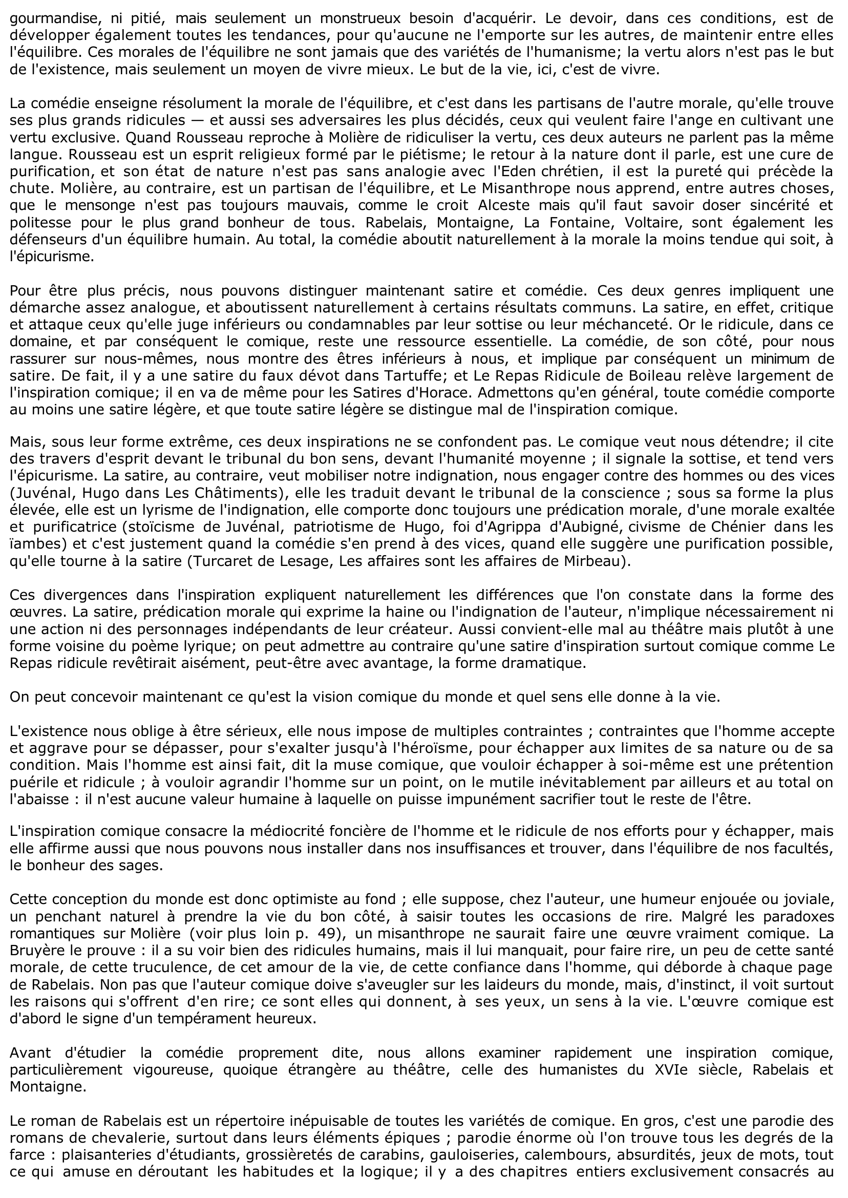 Prévisualisation du document L'ENSEIGNEMENT DE LA COMÉDIE