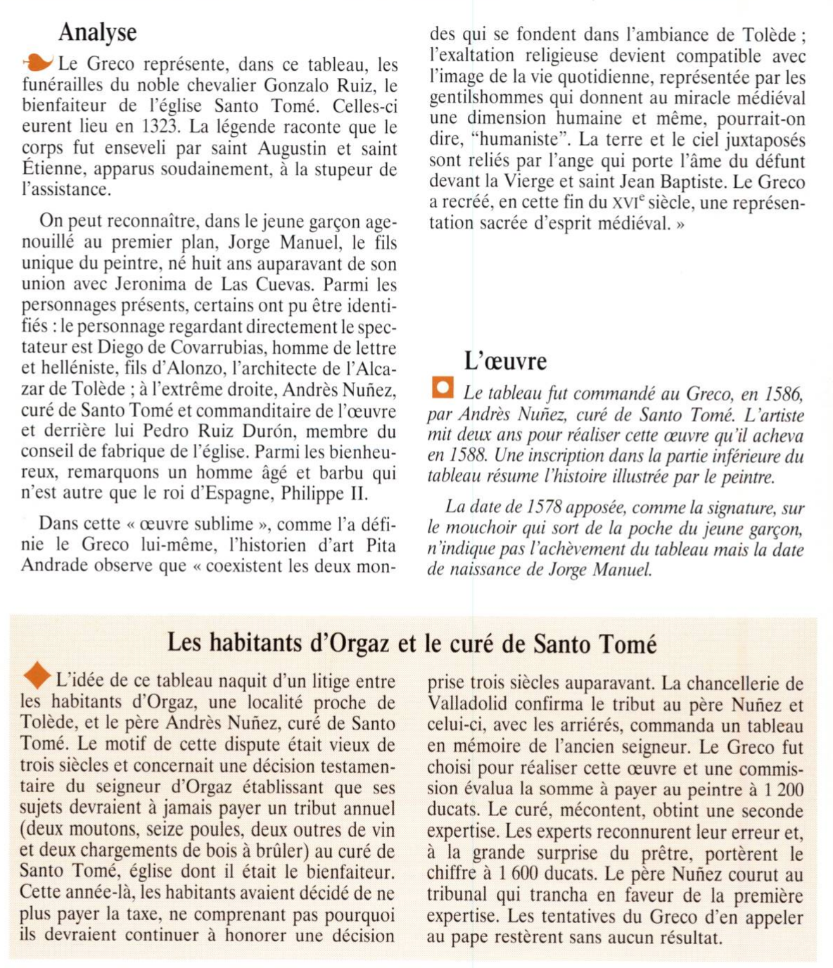 Prévisualisation du document L'ENTERREMENT DU COMTE D'ORGAZ de LE GRECO
