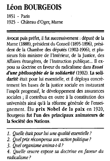Prévisualisation du document Léon BOURGEOIS