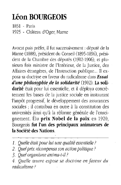 Prévisualisation du document Léon BOURGEOIS