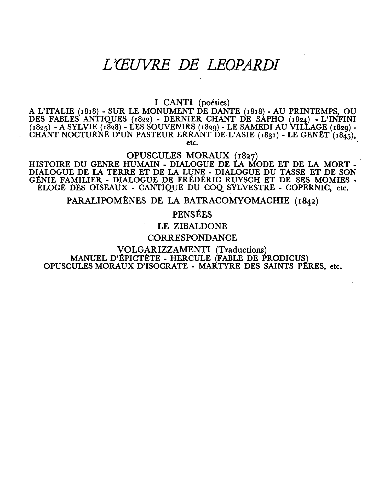 Prévisualisation du document LEOPARDI (photographie)