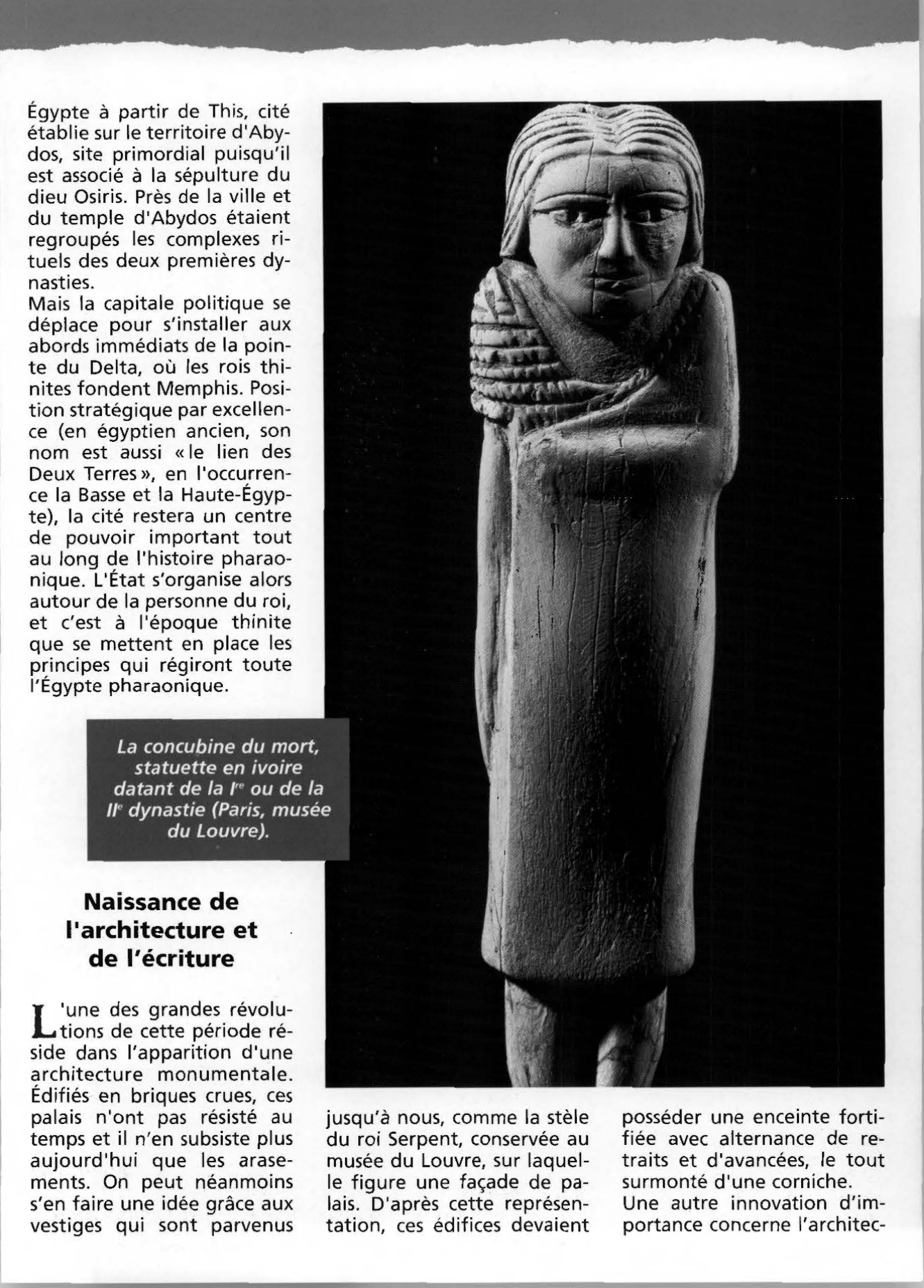 Prévisualisation du document L'époque thinite : l'aube de l'histoire pharaonique