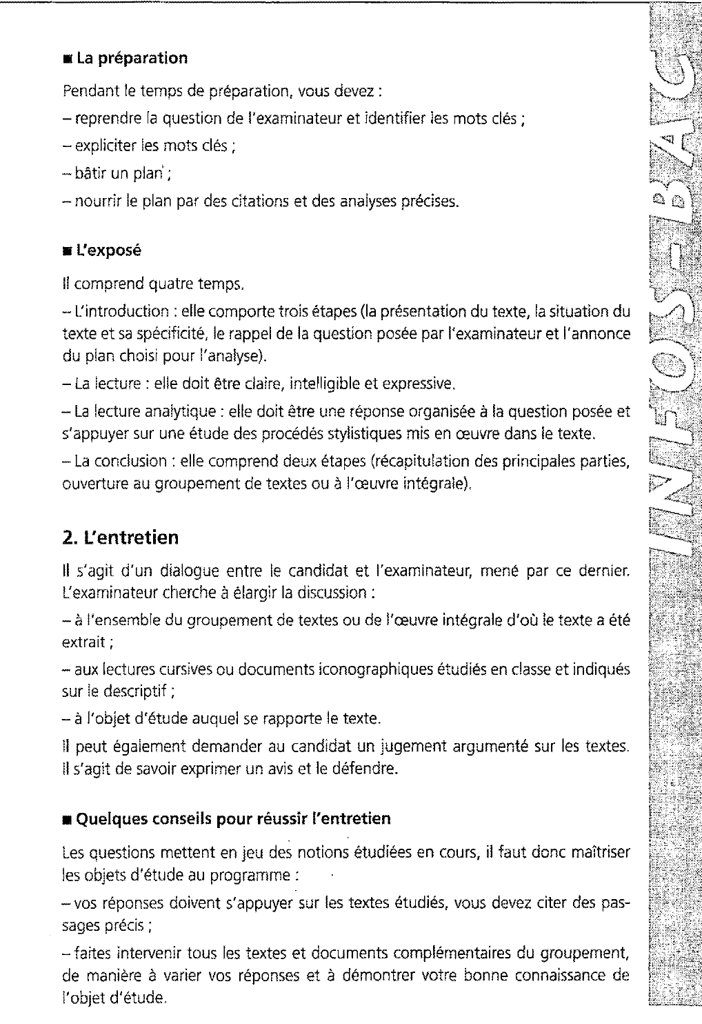 Prévisualisation du document L'ÉPREUVE ORALE DE FRANÇAIS