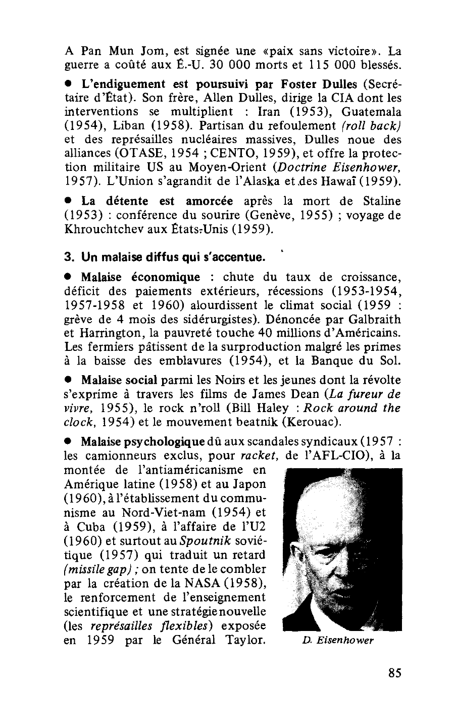Prévisualisation du document L'ERE EISENHOWER (1953-1960)