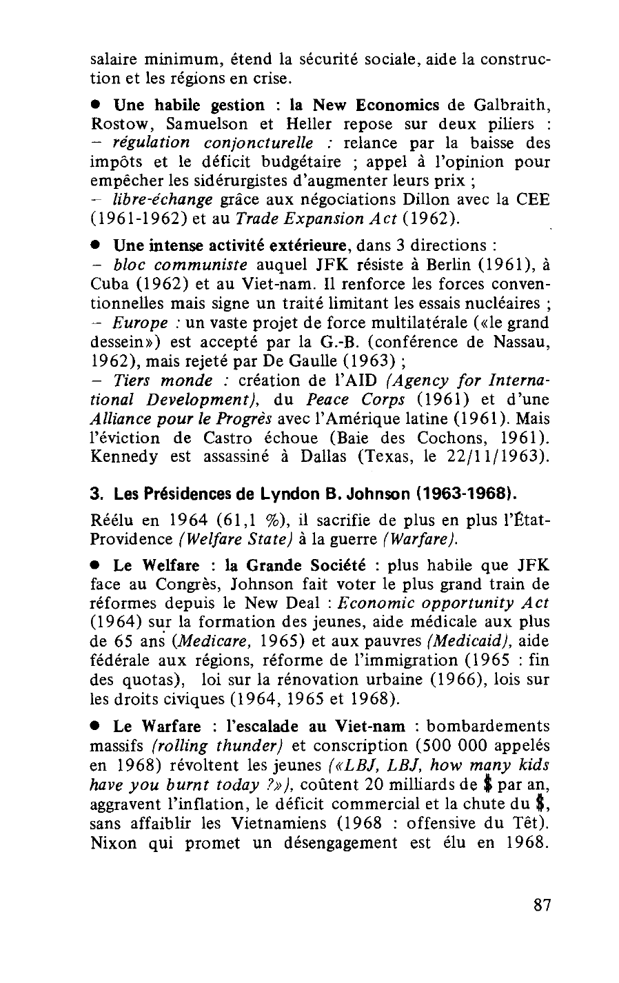 Prévisualisation du document L'ERE KENNEDY-JOHNSON (1961-1968)