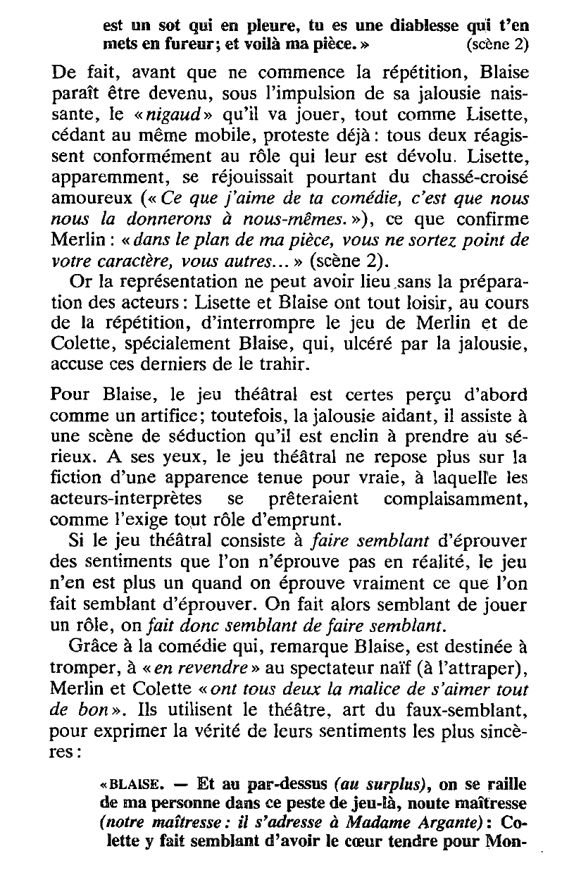 Prévisualisation du document Les Acteurs de bonne foi: Ils font semblant de faire semblant de Marivaux