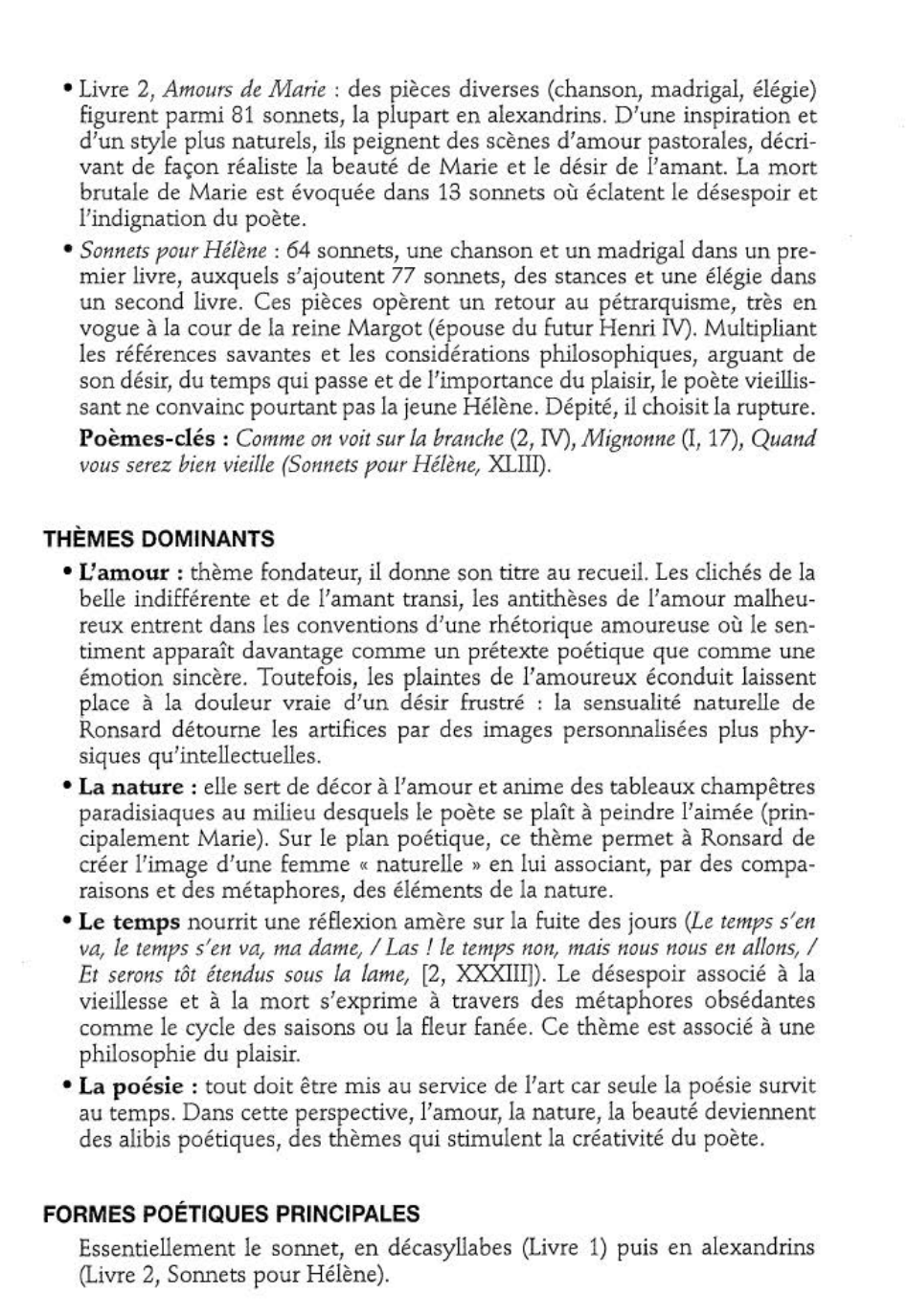 Prévisualisation du document Les Amours de  Pierre de Ronsard (résumé de l'oeuvre & analyse détaillée)