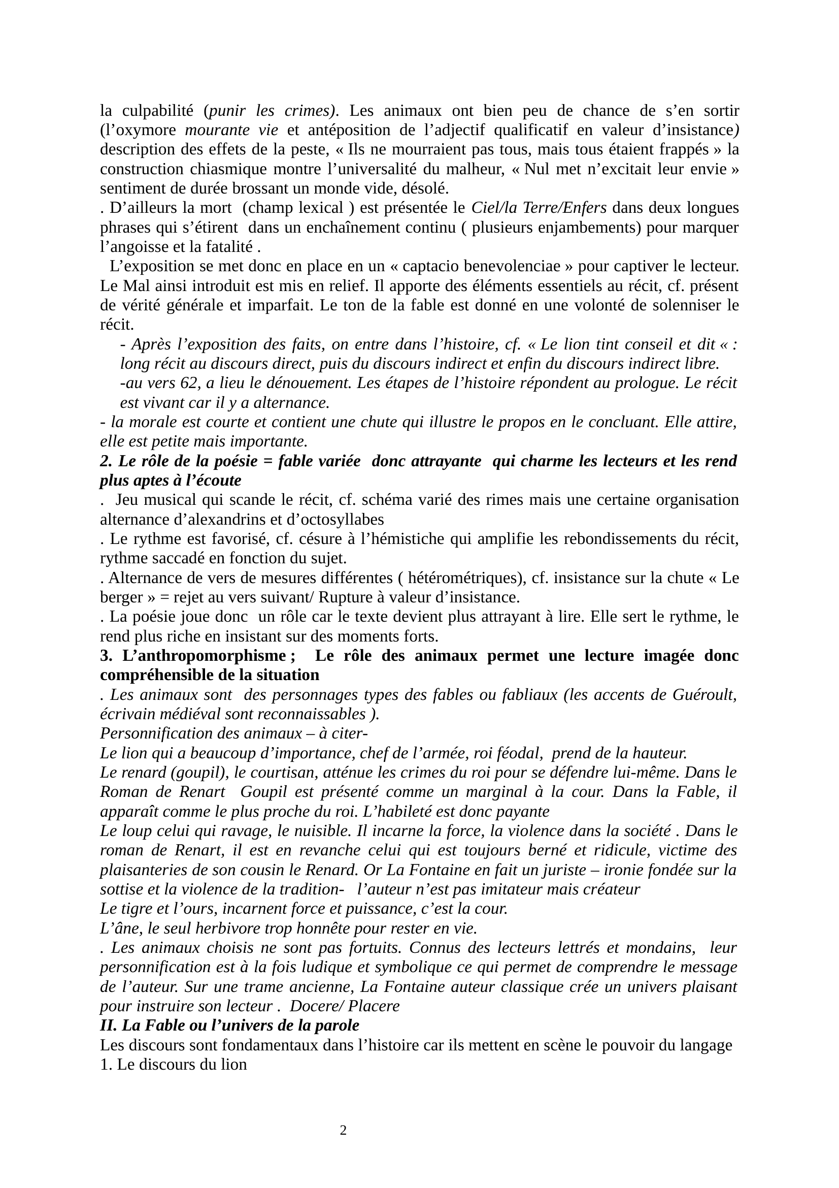 Prévisualisation du document Les Animaux malades de la Peste, Jean de La Fontaine