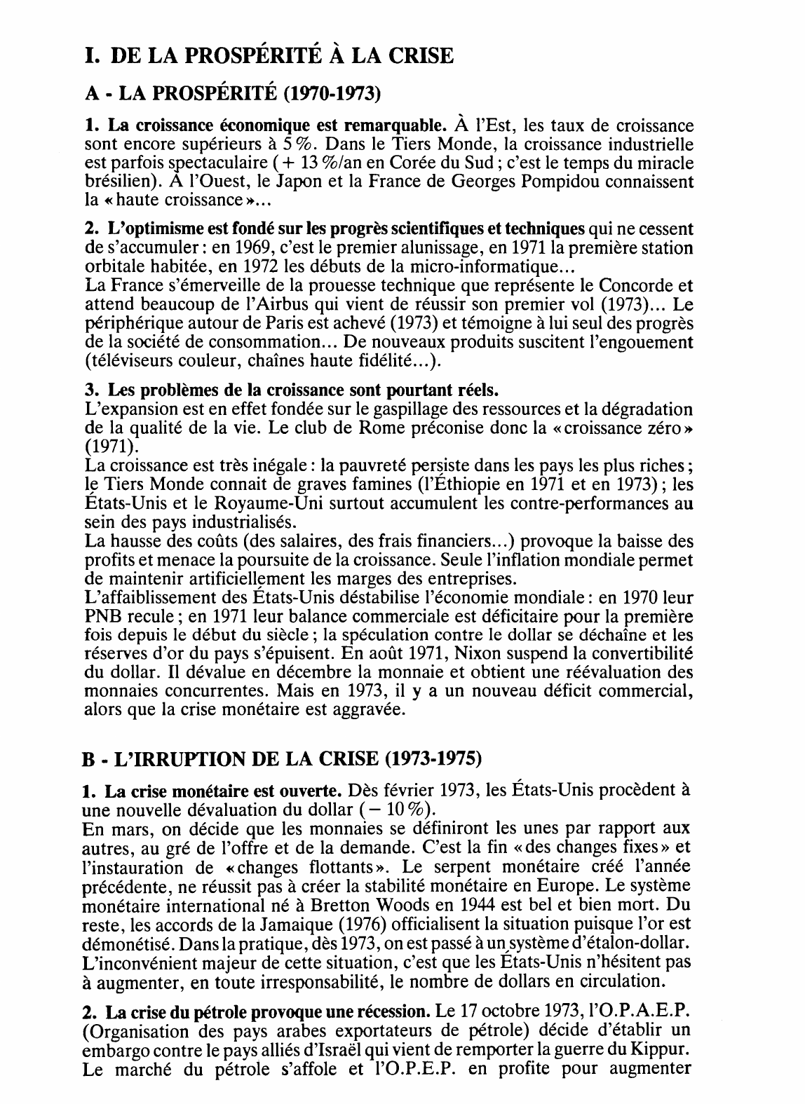 Prévisualisation du document Les années soixante-dix