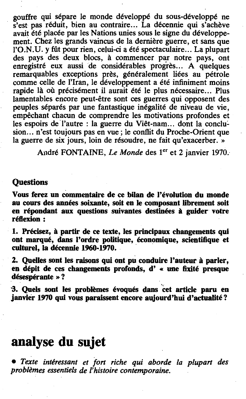 Prévisualisation du document LES ANNÉES SOIXANTE