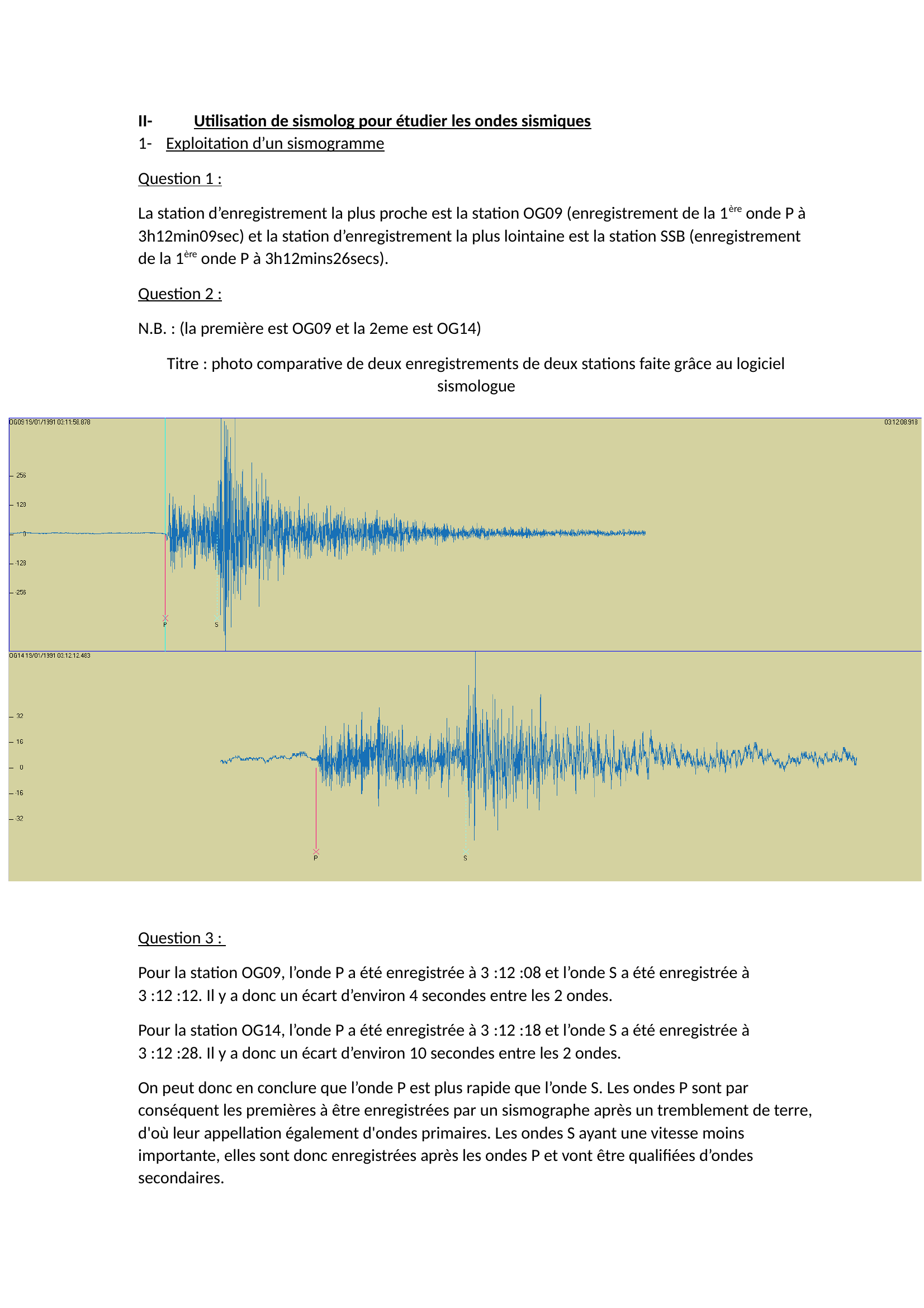 Prévisualisation du document Les apports de la sismologie TP