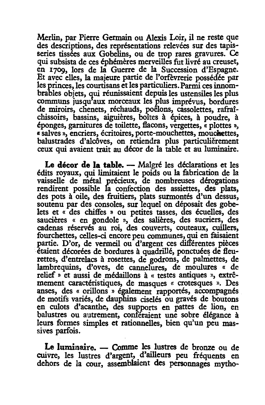 Prévisualisation du document Les Arts du métal (style Louis XIV)