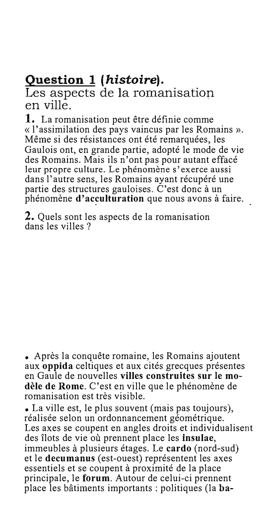 Prévisualisation du document Les aspects de la romanisation en ville.
