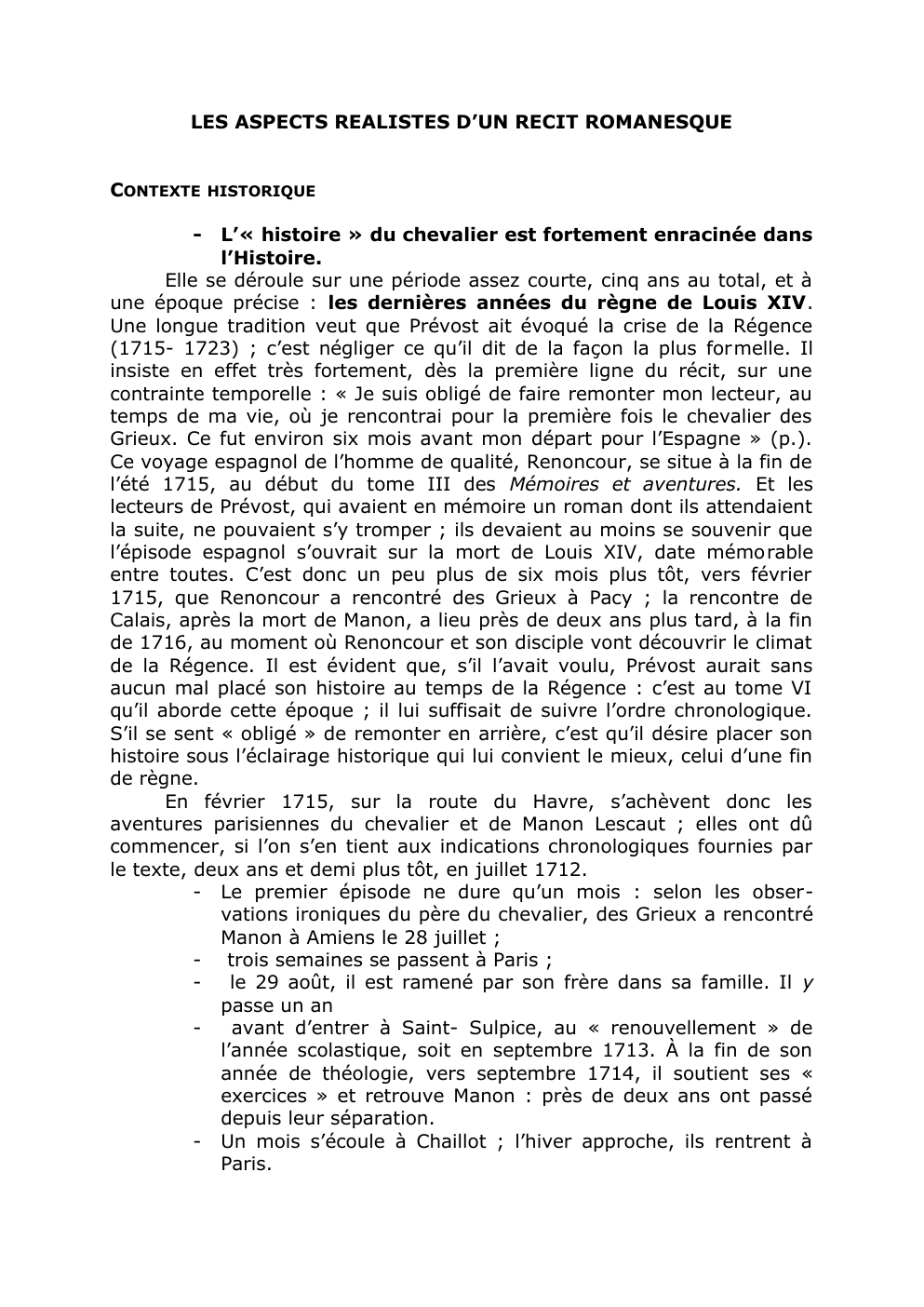 Prévisualisation du document LES ASPECTS REALISTES D’UN RECIT ROMANESQUE CONTEXTE