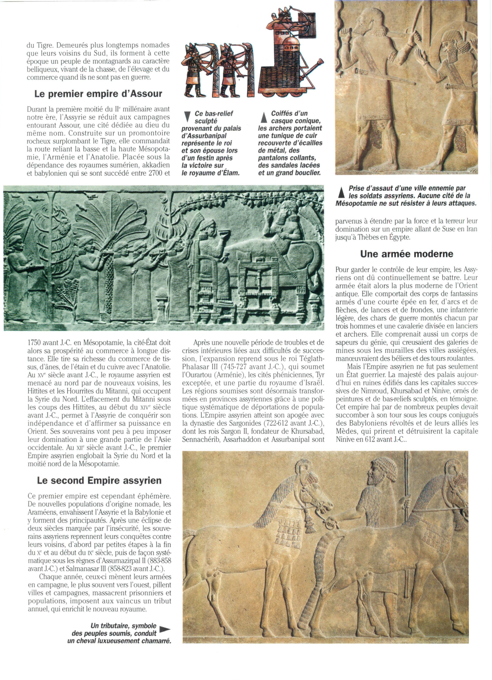 Prévisualisation du document Les Assyriens (histoire des civilisations)