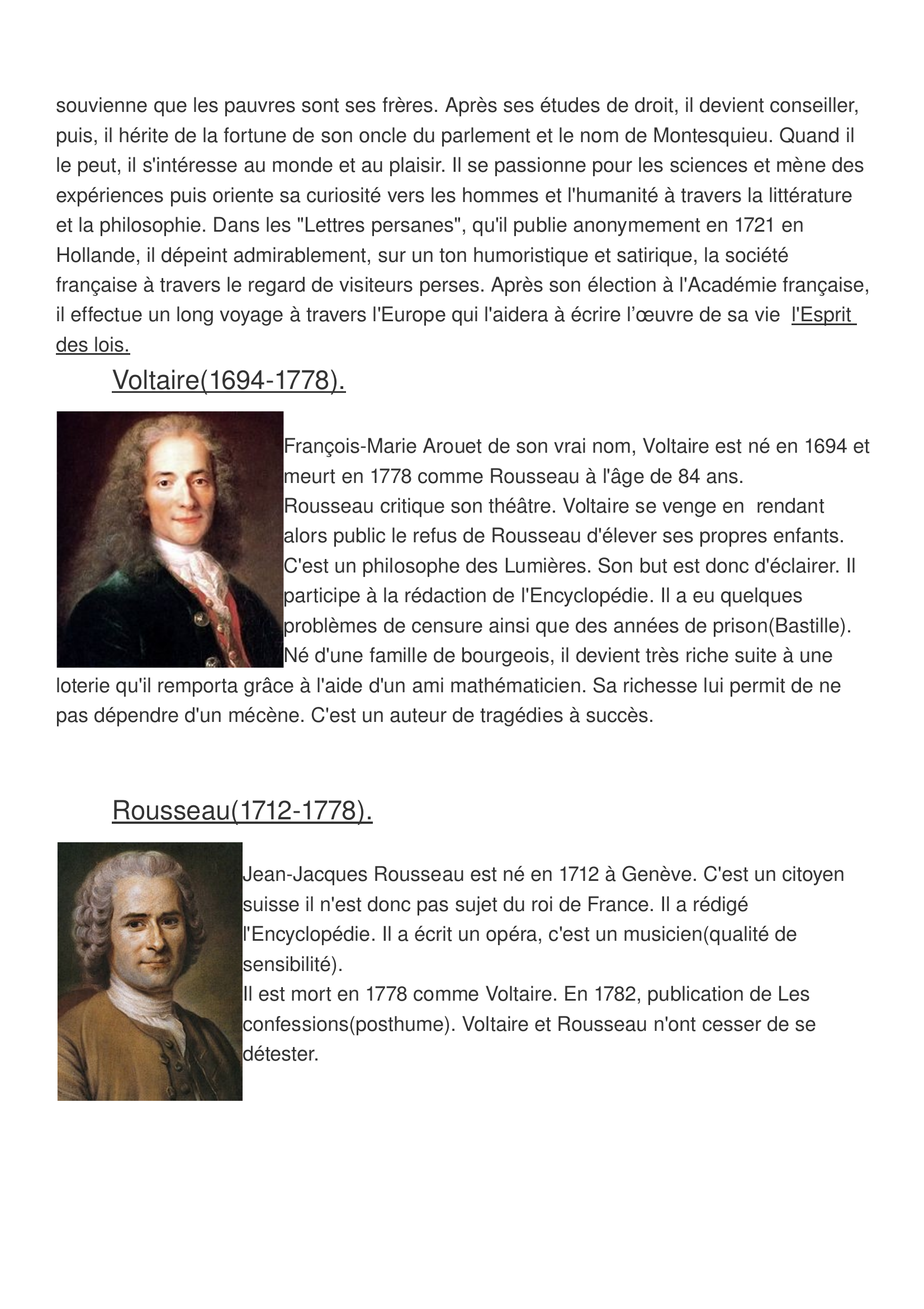 Prévisualisation du document Les auteurs de l'argumentation au XVIIIeme