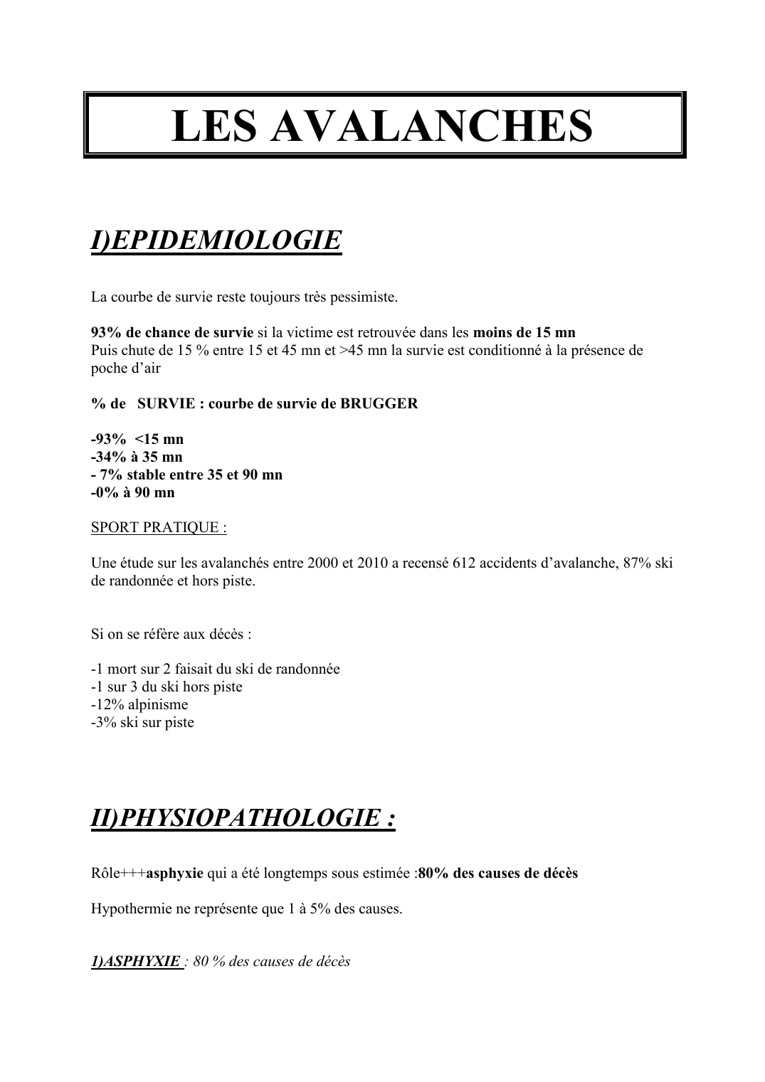 Prévisualisation du document LES AVALANCHES