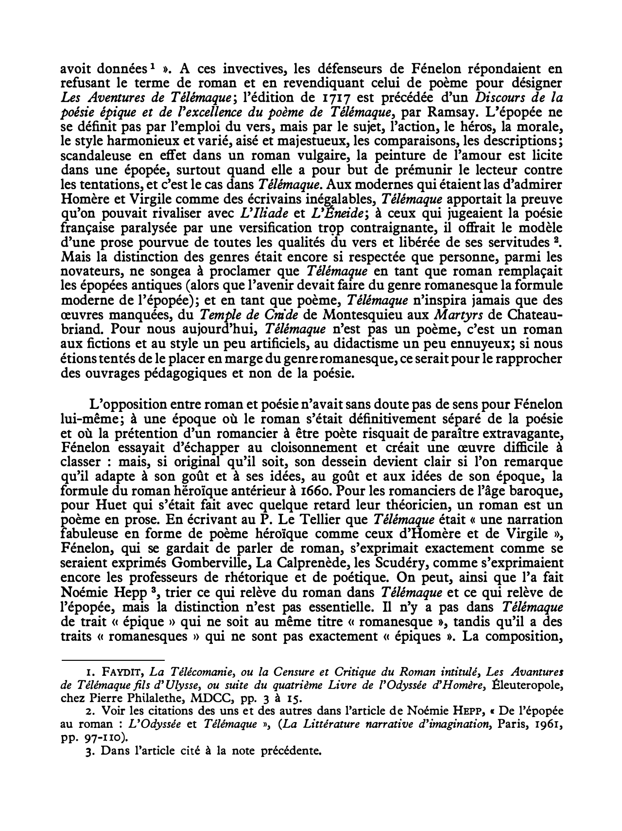 Prévisualisation du document Les Aventures de Télémaque  - Histoire de la littérature (fiche de lecture)