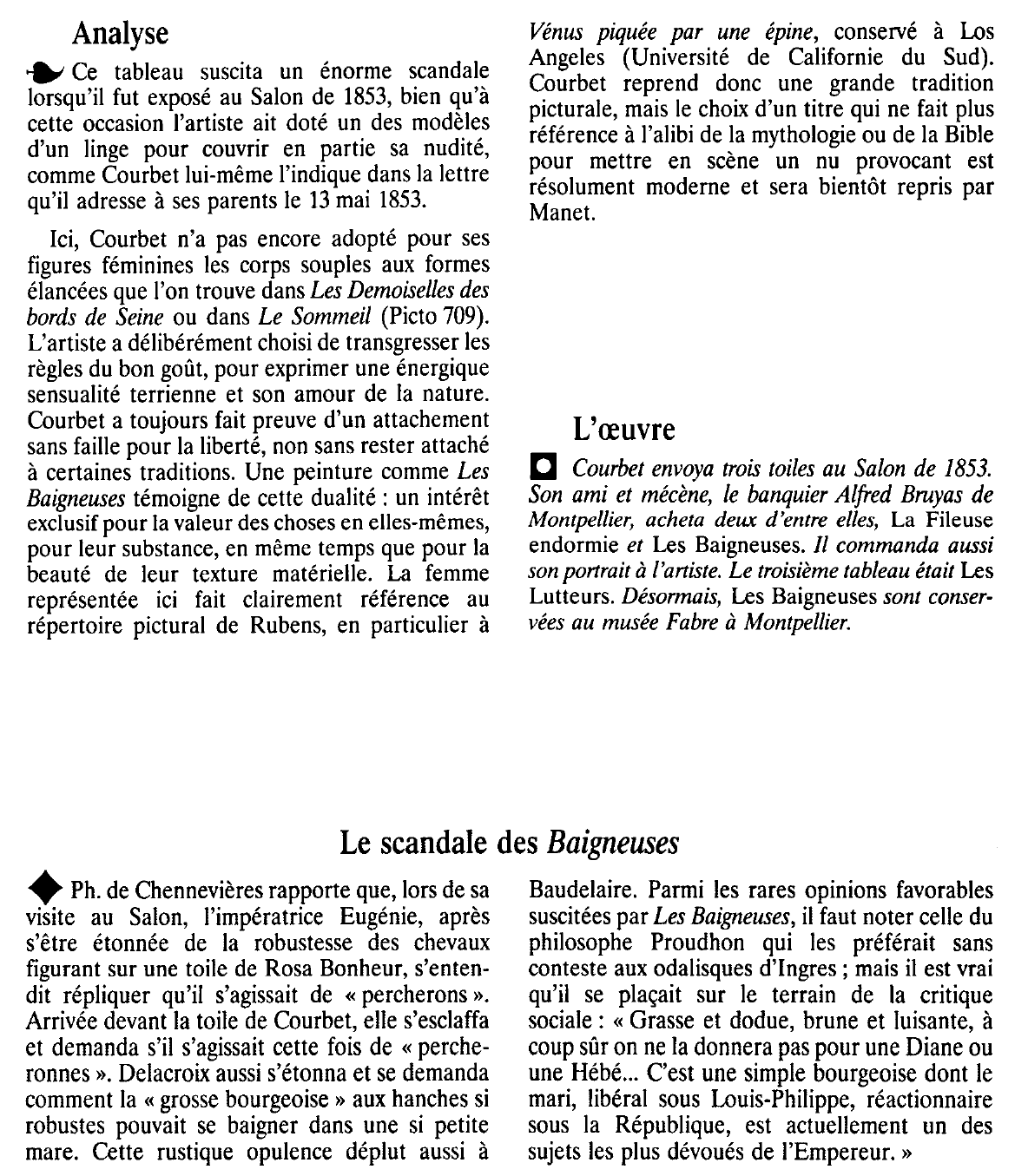 Prévisualisation du document LES BAIGNEUSES de COURBET Gustave