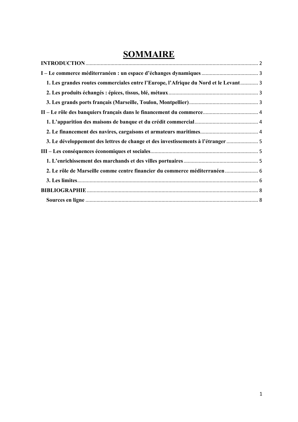 Prévisualisation du document LES BANQUES FRANÇAISES ET LE FINANCEMENT DU COMMERCE MEDITERRANEEN