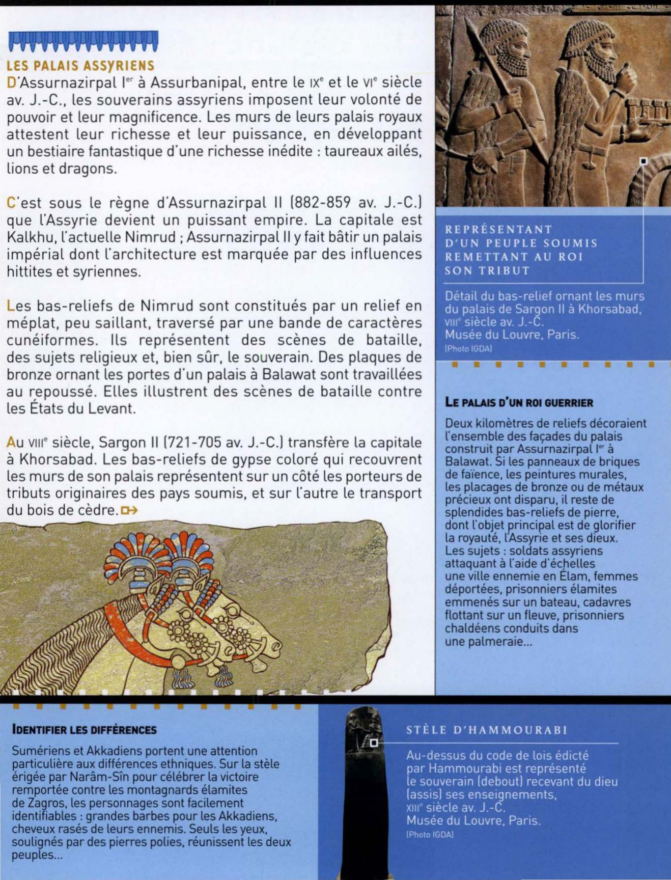 Prévisualisation du document LES BAS-RELIEFS sumériens