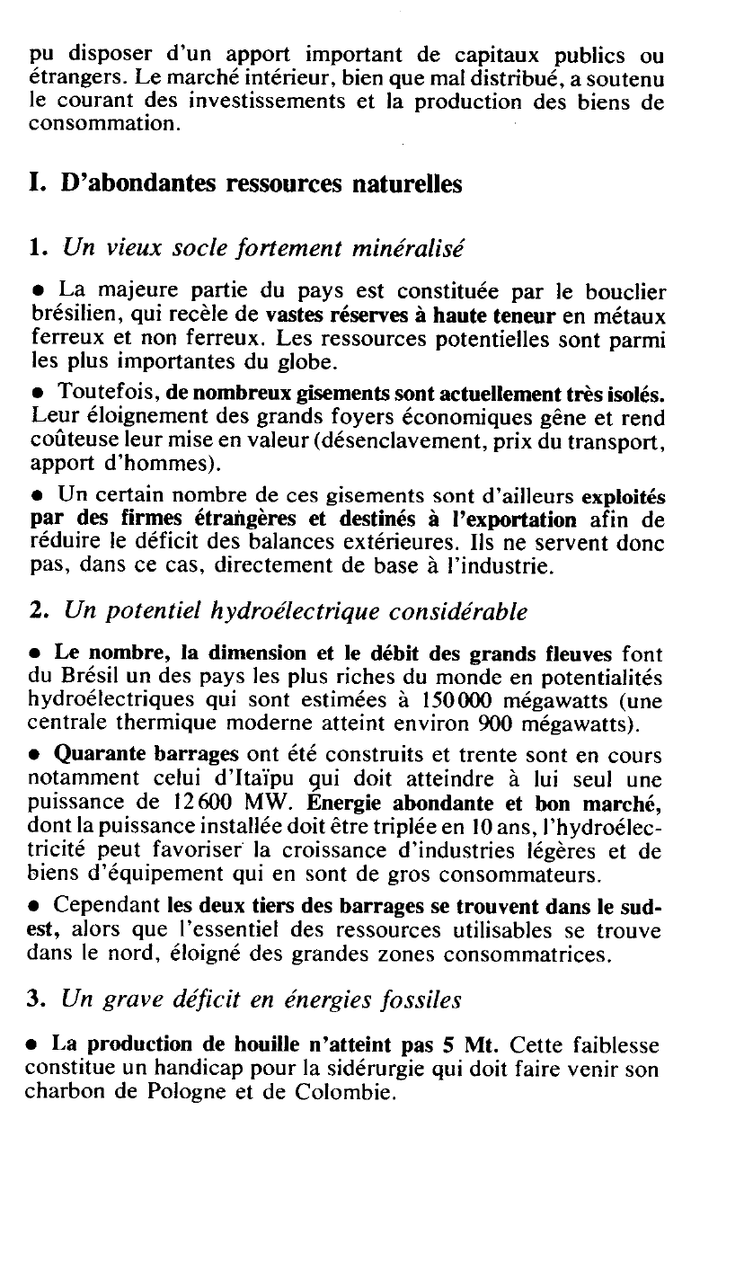 Prévisualisation du document Les bases de l’industrie brésilienne  (1970) - Fond de carte à compléter obligatoirement
